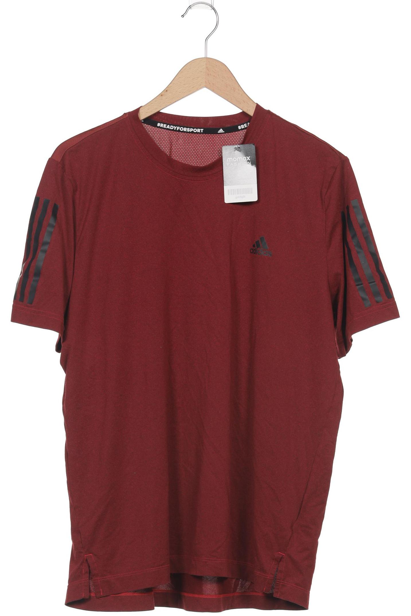 

adidas Herren T-Shirt, bordeaux, Gr. 52