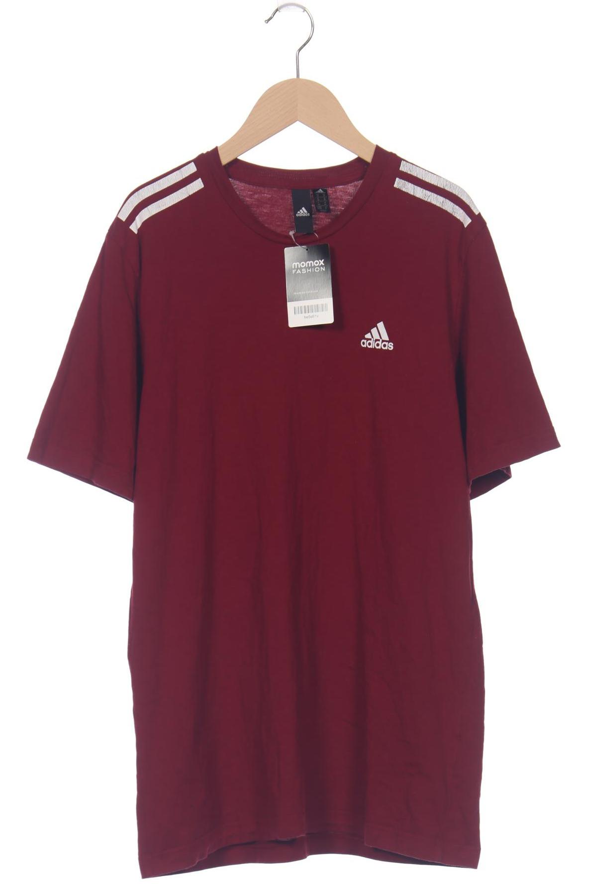 

adidas Herren T-Shirt, bordeaux, Gr. 48