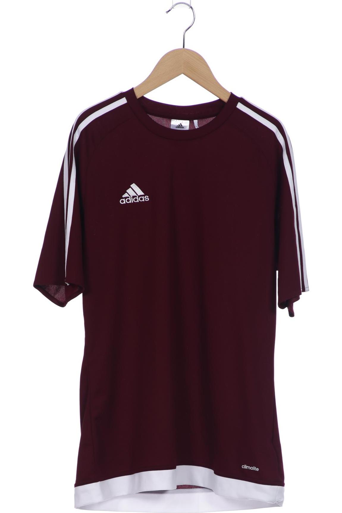 

adidas Herren T-Shirt, bordeaux, Gr. 48