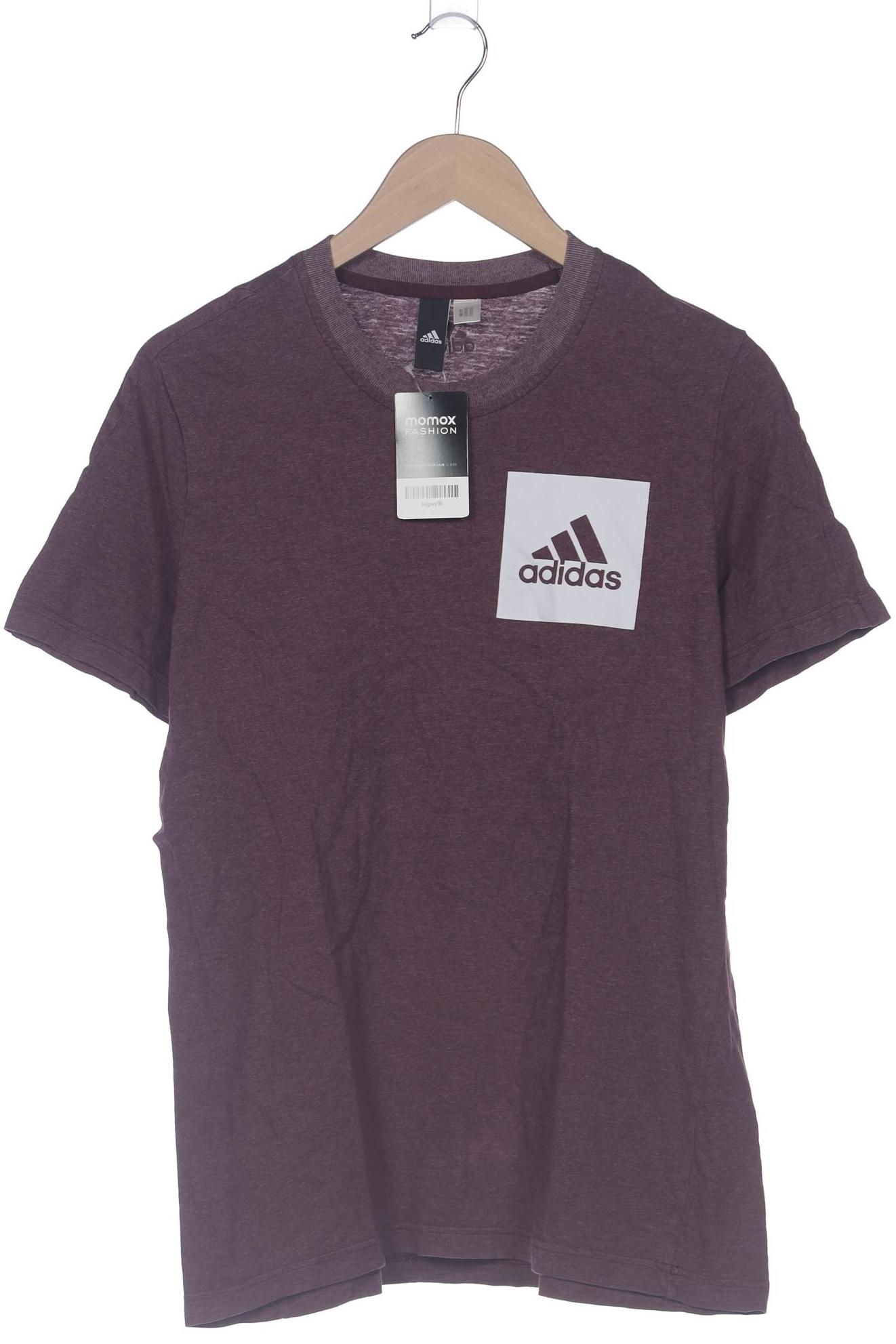 

adidas Herren T-Shirt, bordeaux, Gr. 48
