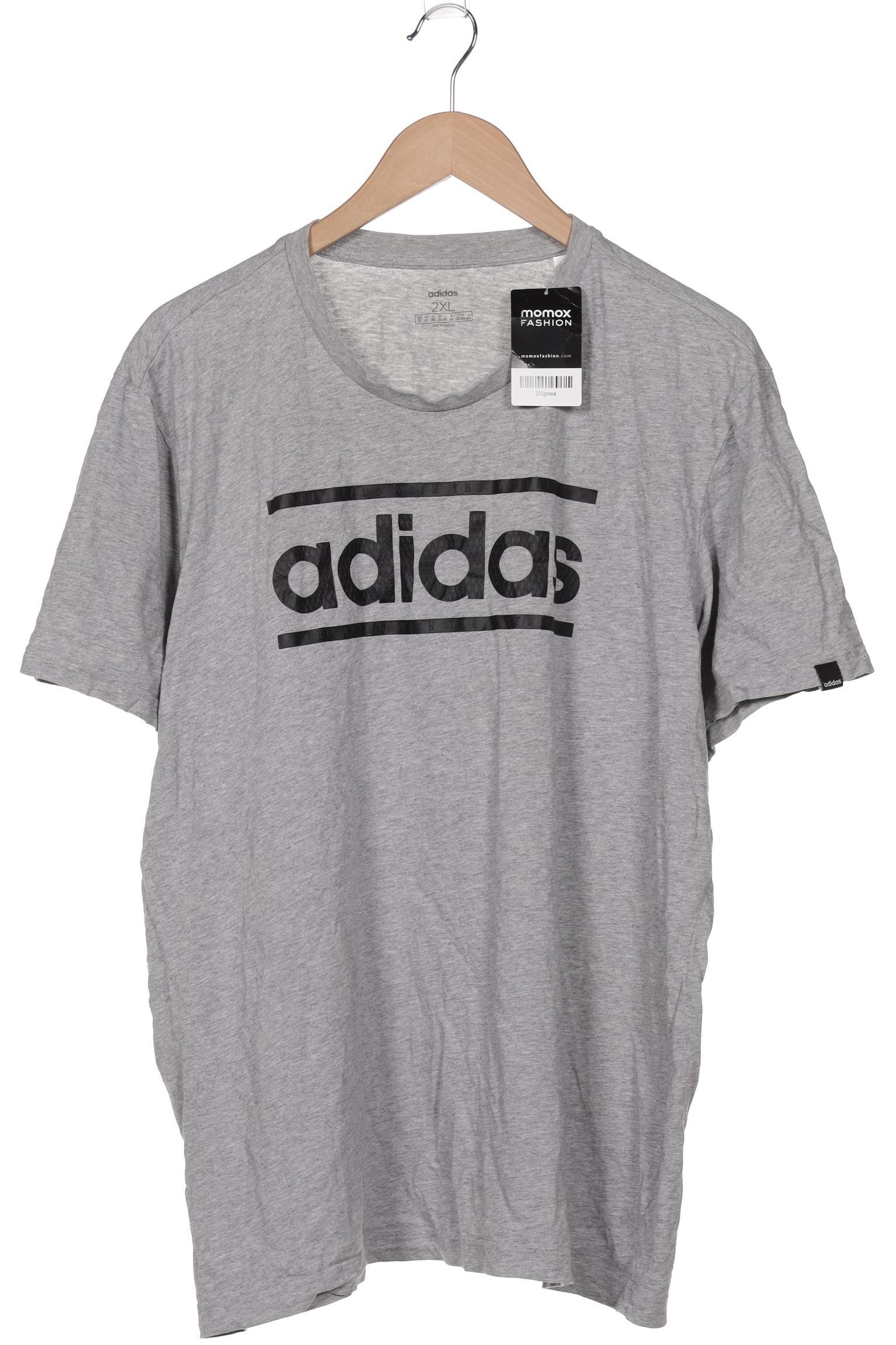 

adidas Herren T-Shirt, grau, Gr. 56