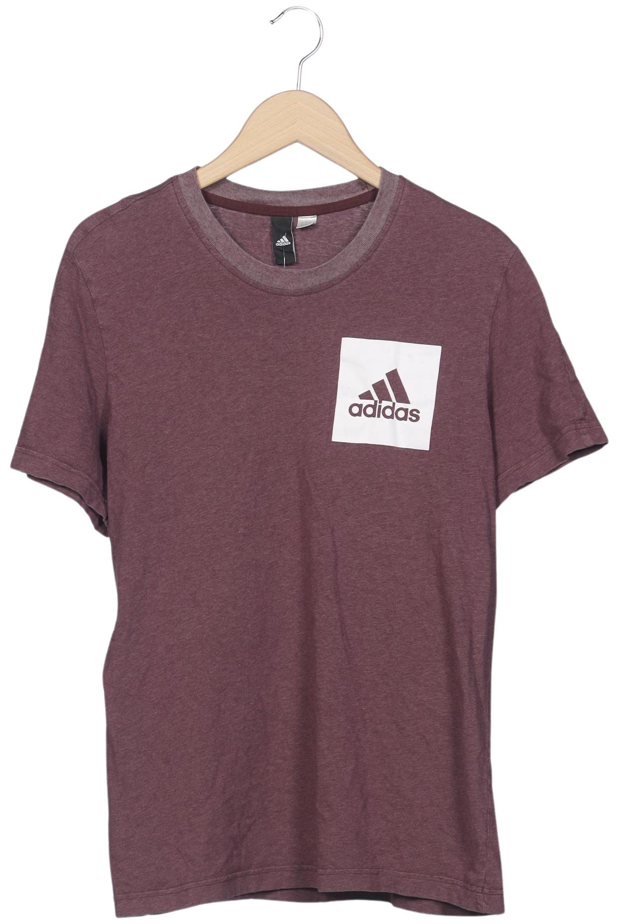 

adidas Herren T-Shirt, bordeaux, Gr. 54