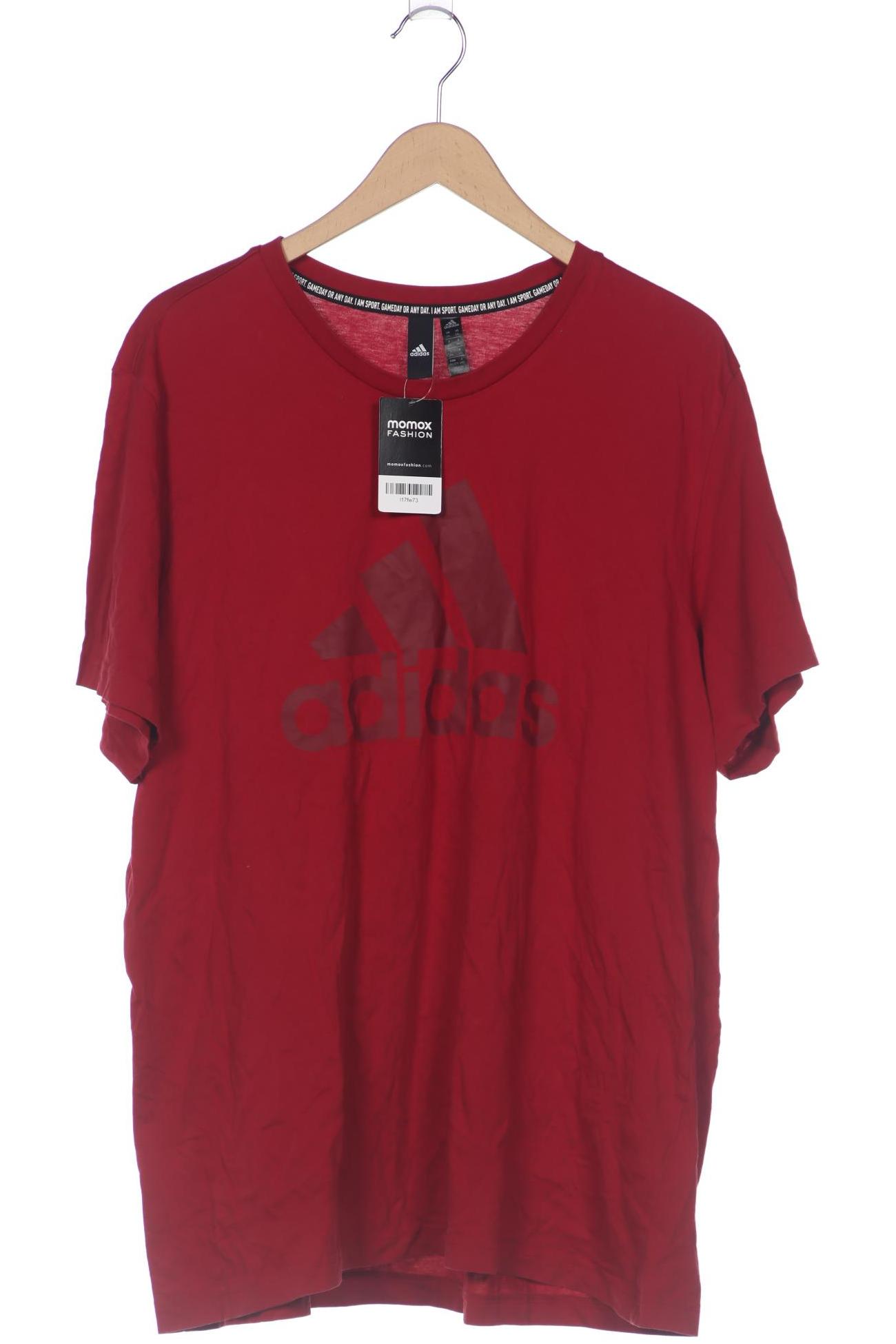 

adidas Herren T-Shirt, rot, Gr. 56