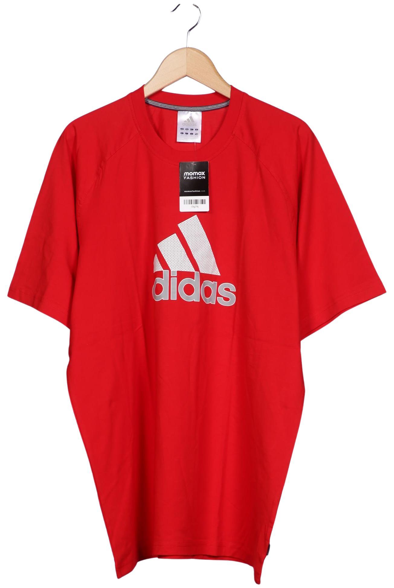 

adidas Herren T-Shirt, rot, Gr. 54