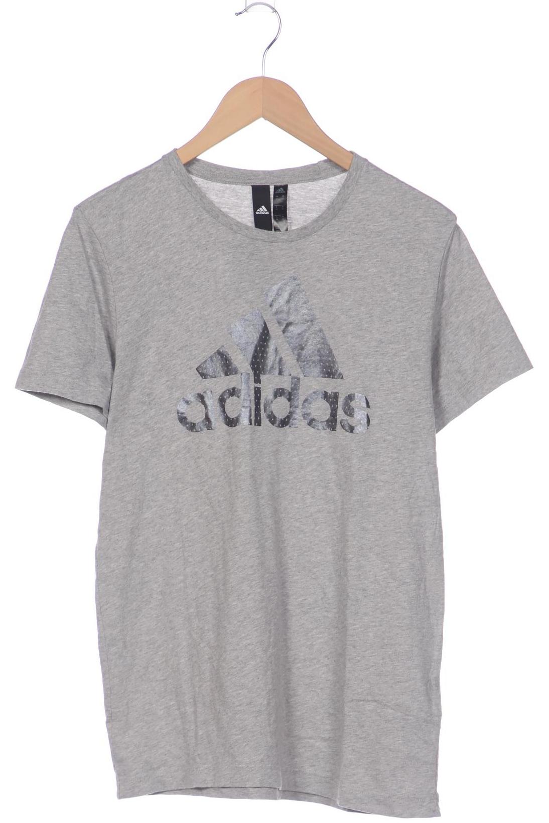 

adidas Herren T-Shirt, grau, Gr. 48