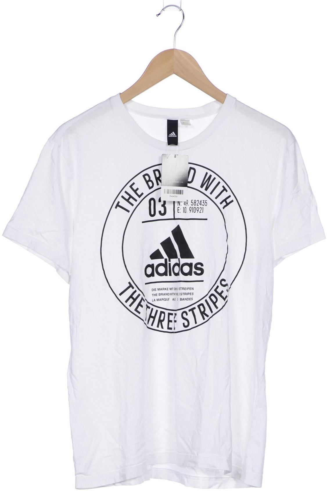 

adidas Herren T-Shirt, weiß, Gr. 54