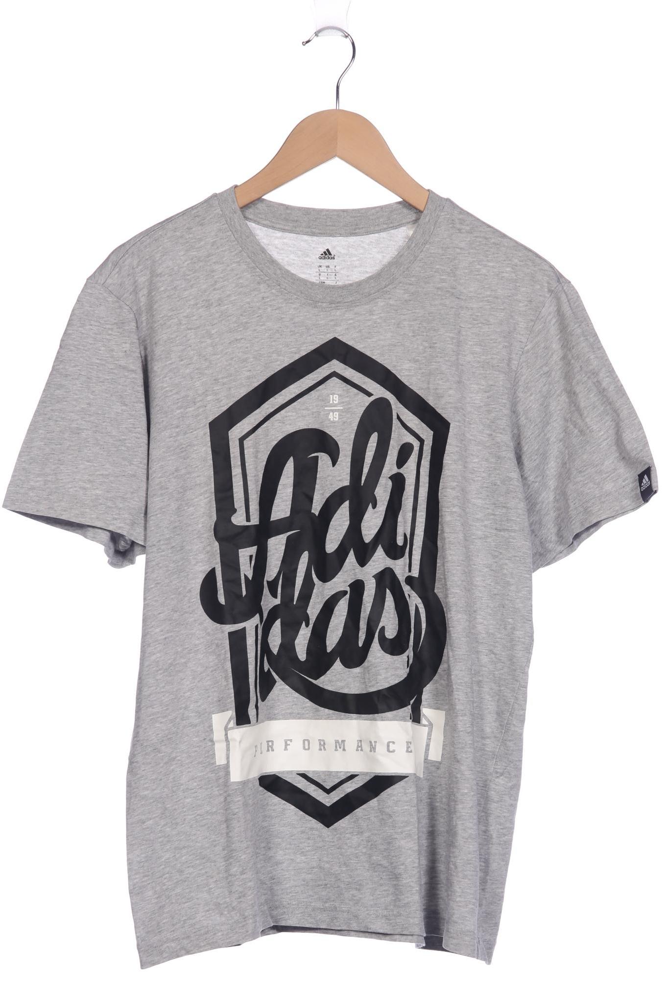

adidas Herren T-Shirt, grau, Gr. 52