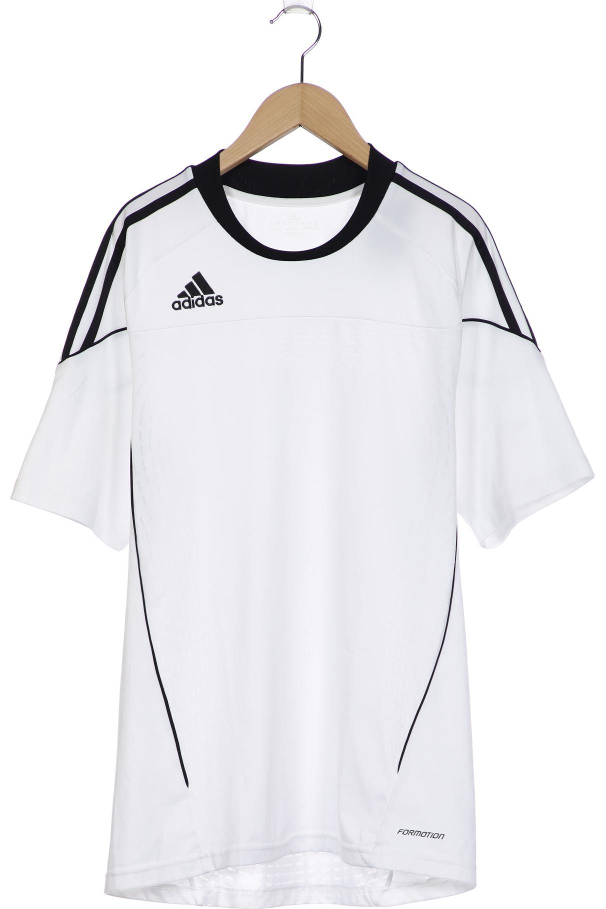 

adidas Herren T-Shirt, weiß, Gr. 48