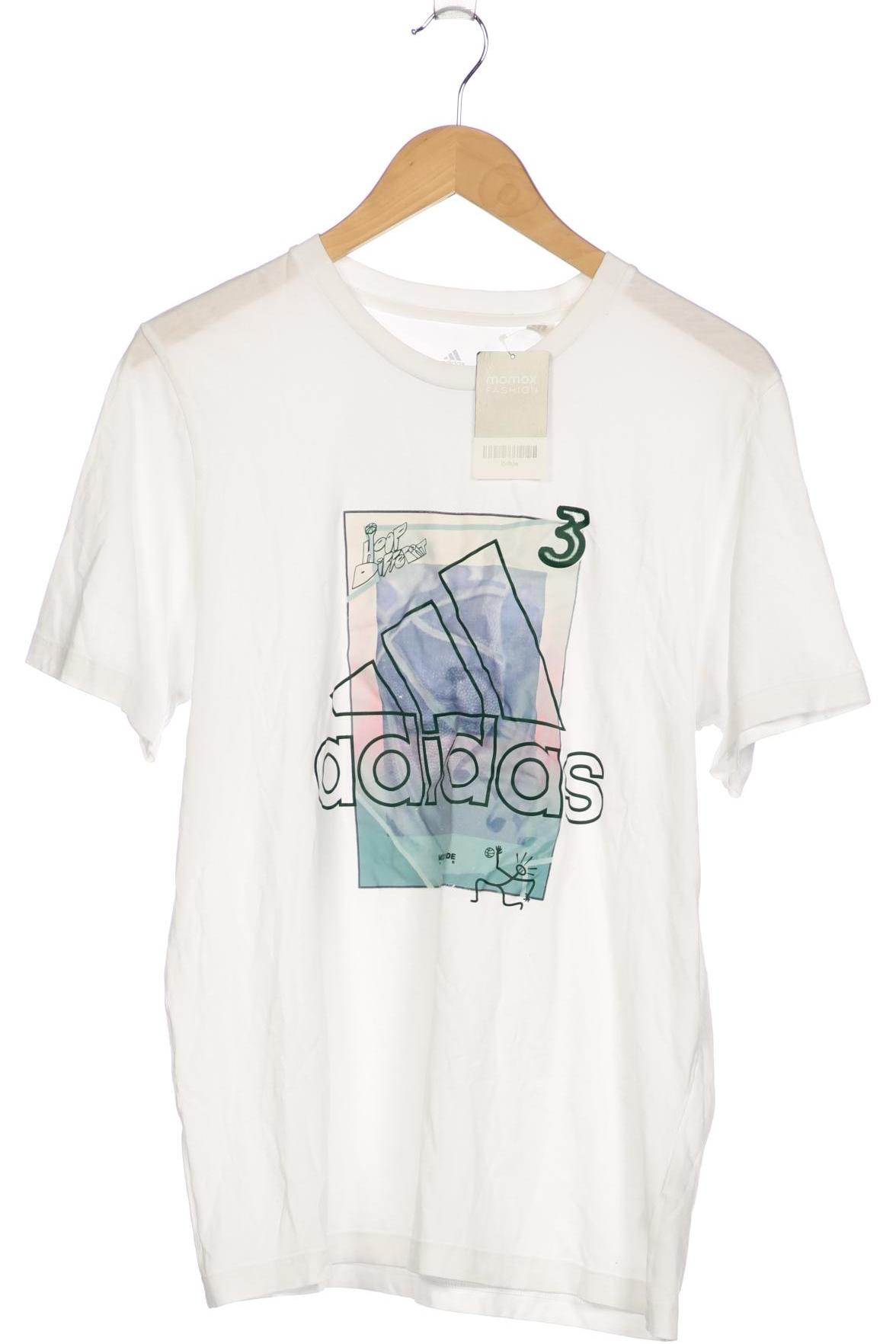 

adidas Herren T-Shirt, weiß, Gr. 48