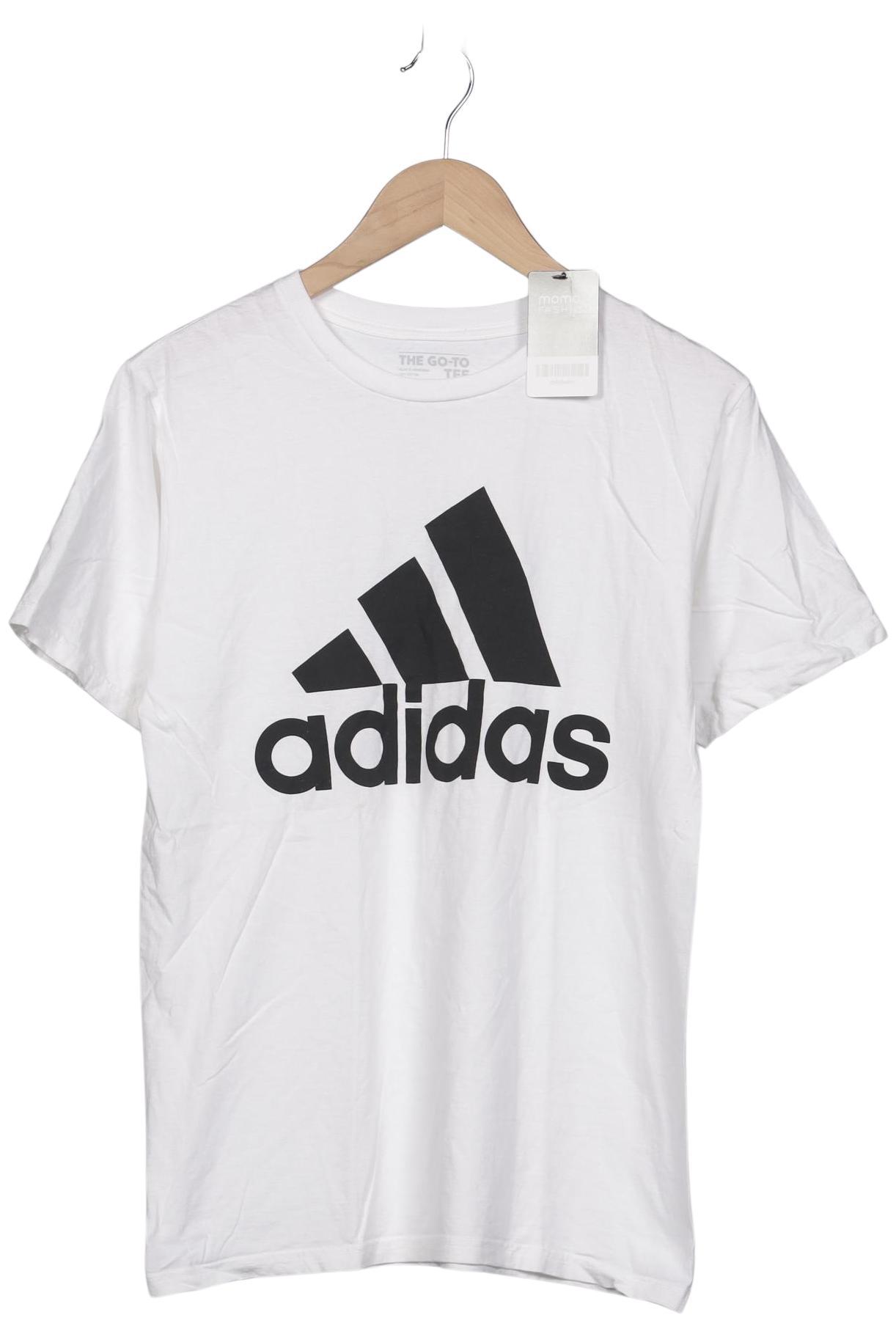 

adidas Herren T-Shirt, weiß, Gr. 48