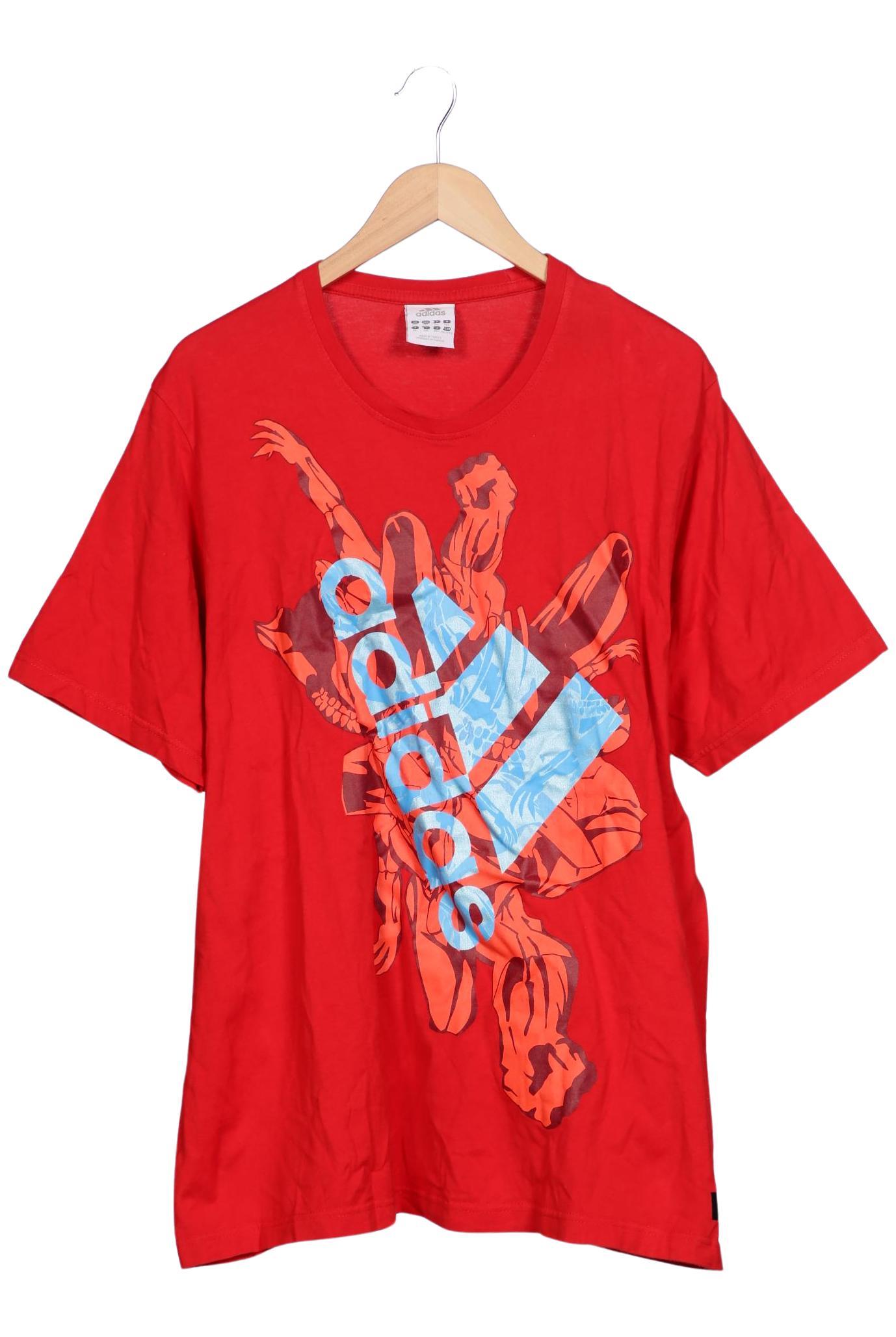 

adidas Herren T-Shirt, rot, Gr. 56