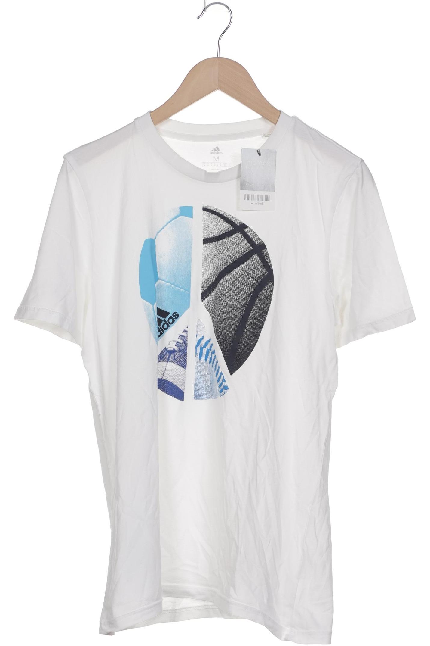 

adidas Herren T-Shirt, weiß, Gr. 48