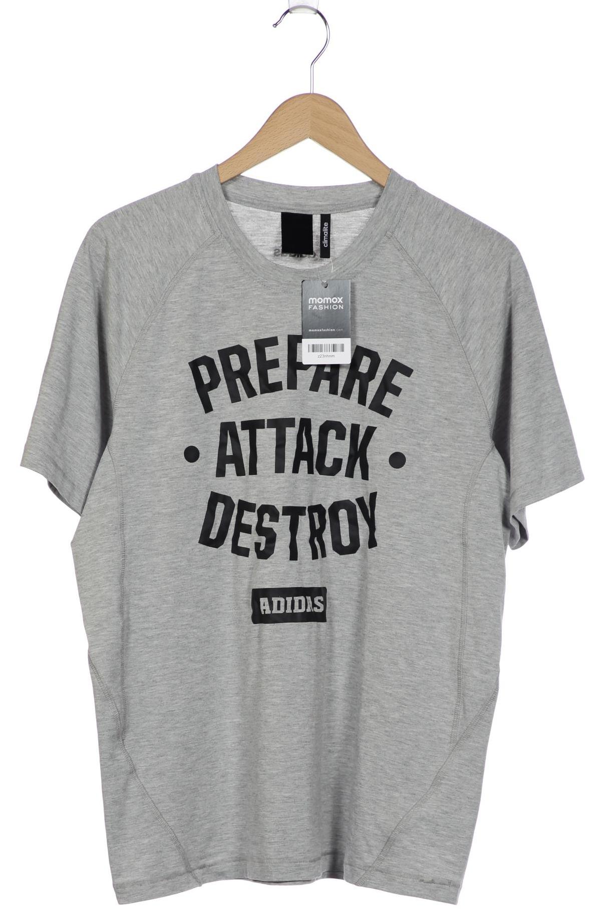 

adidas Herren T-Shirt, grau, Gr. 54