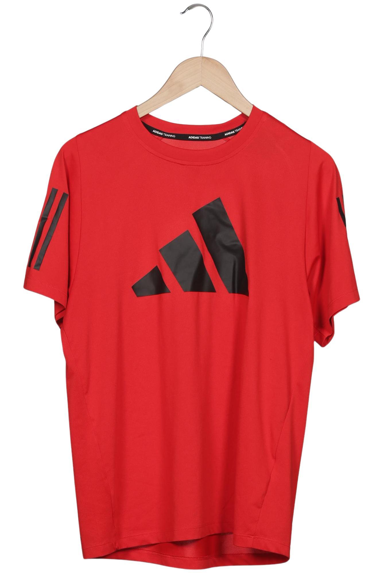 

adidas Herren T-Shirt, rot, Gr. 48