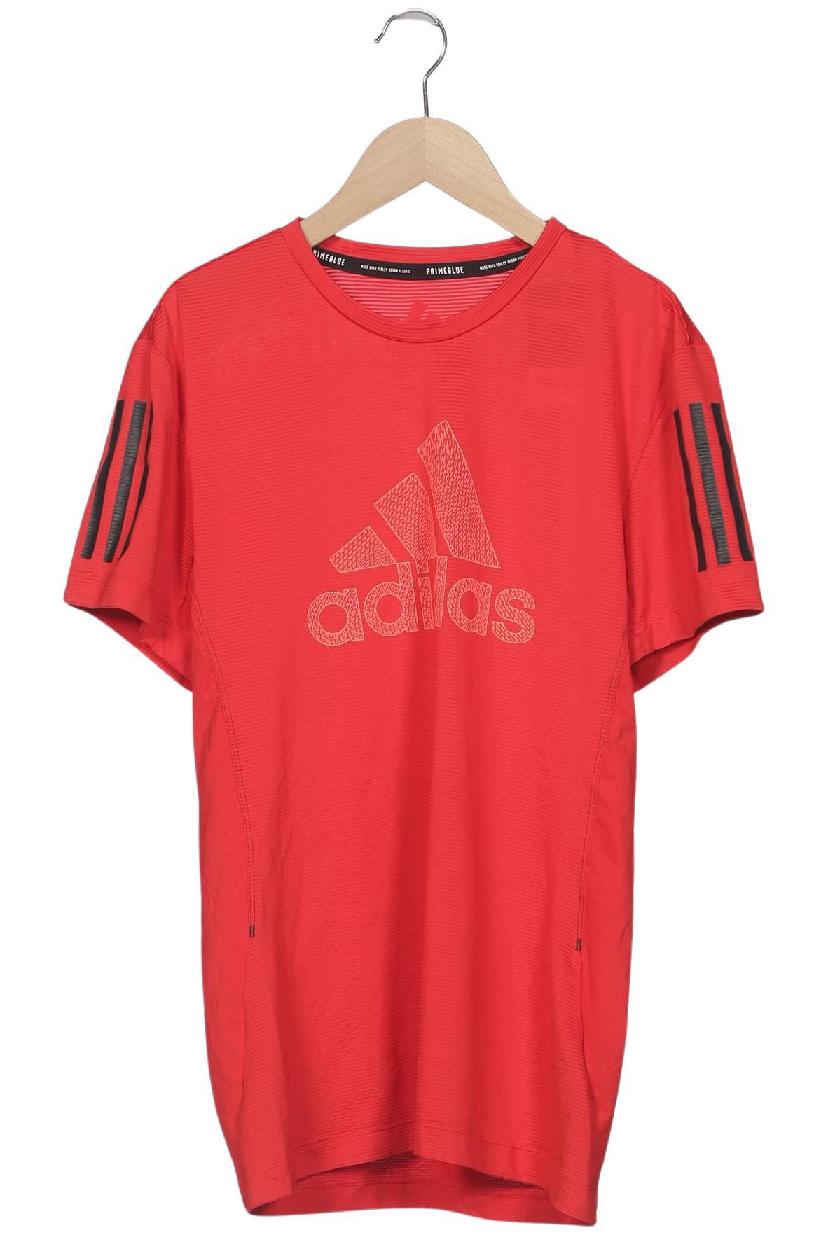 

adidas Herren T-Shirt, rot, Gr. 46