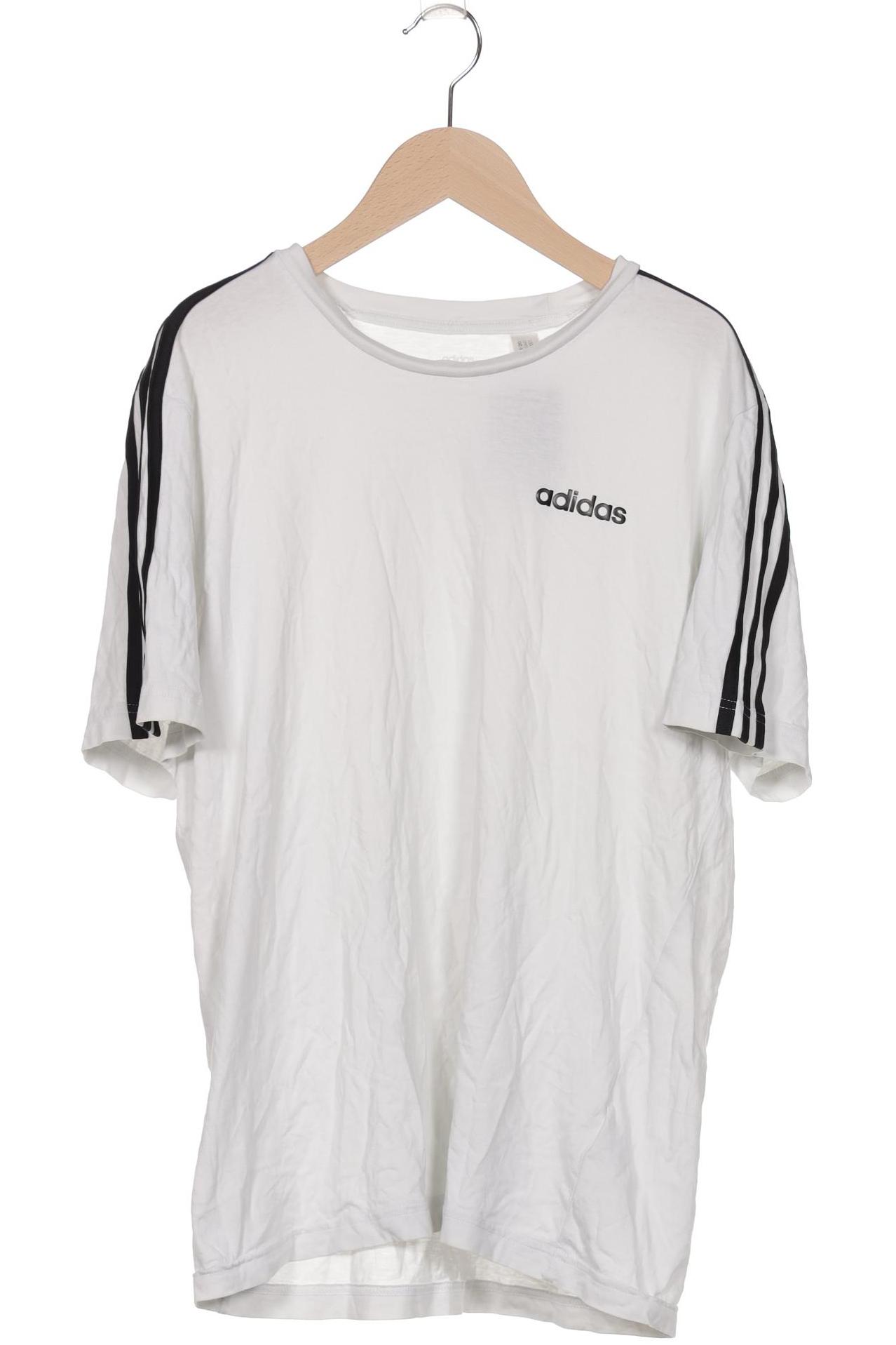 

adidas Herren T-Shirt, weiß, Gr. 48