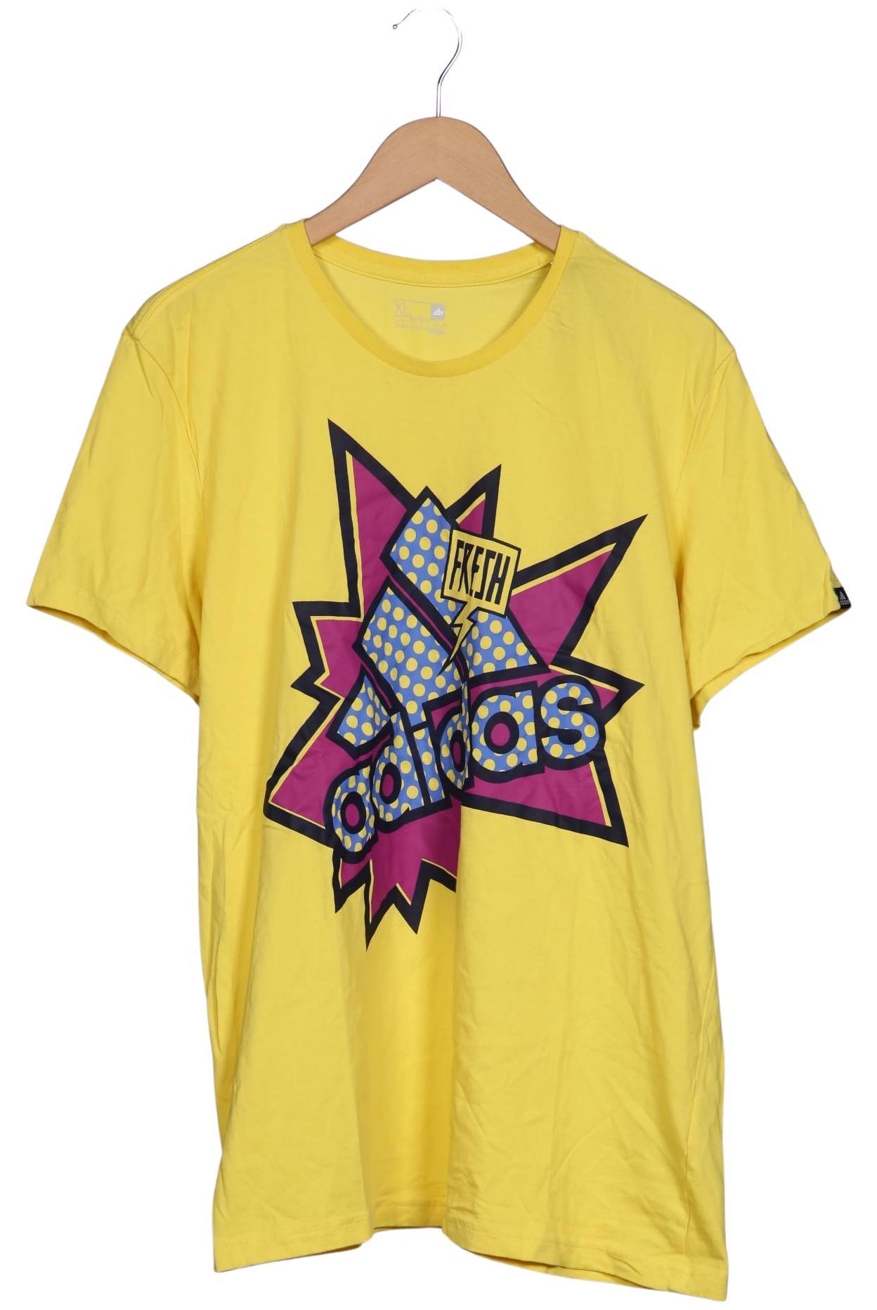 

adidas Herren T-Shirt, gelb, Gr. 54