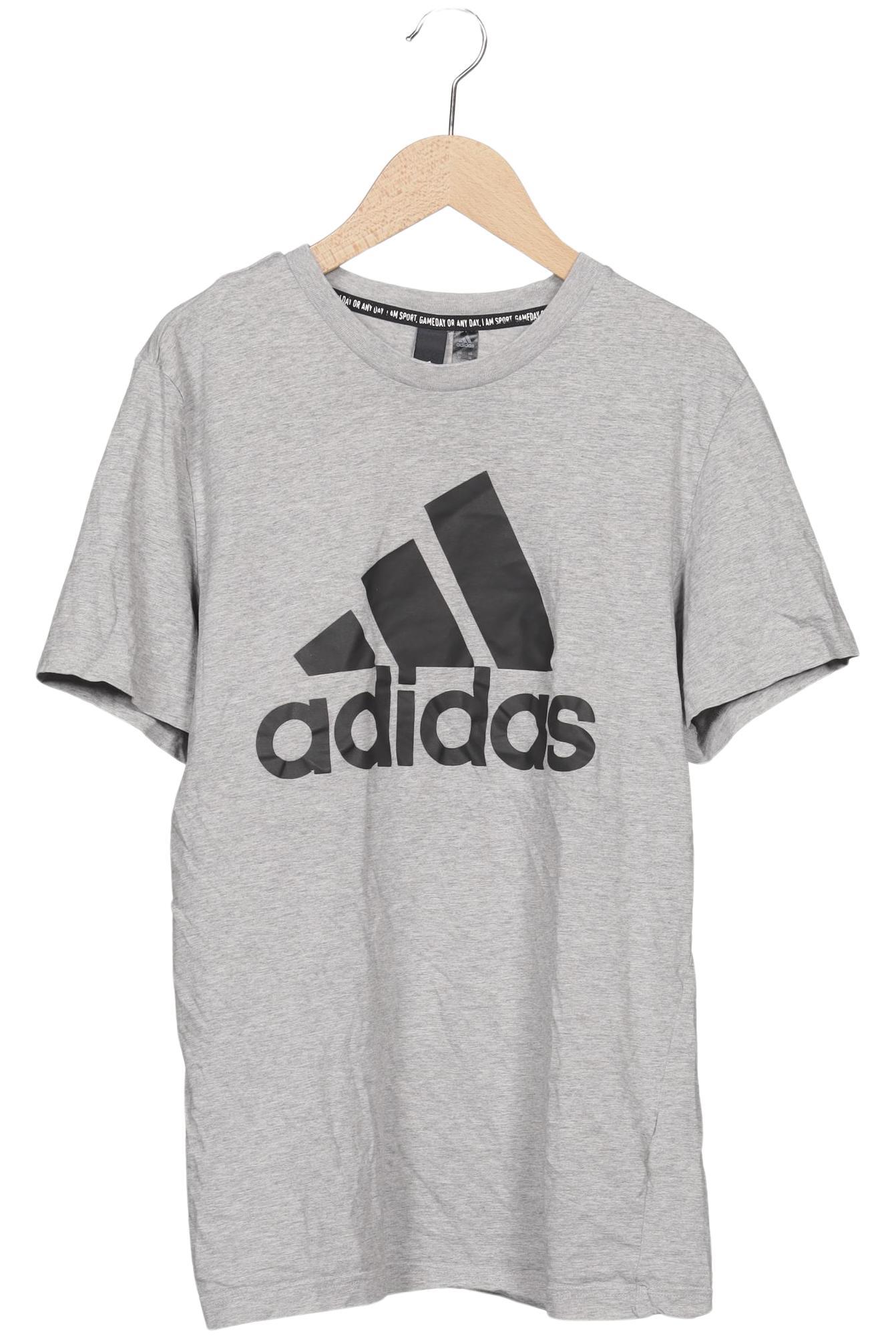 

adidas Herren T-Shirt, grau, Gr. 48