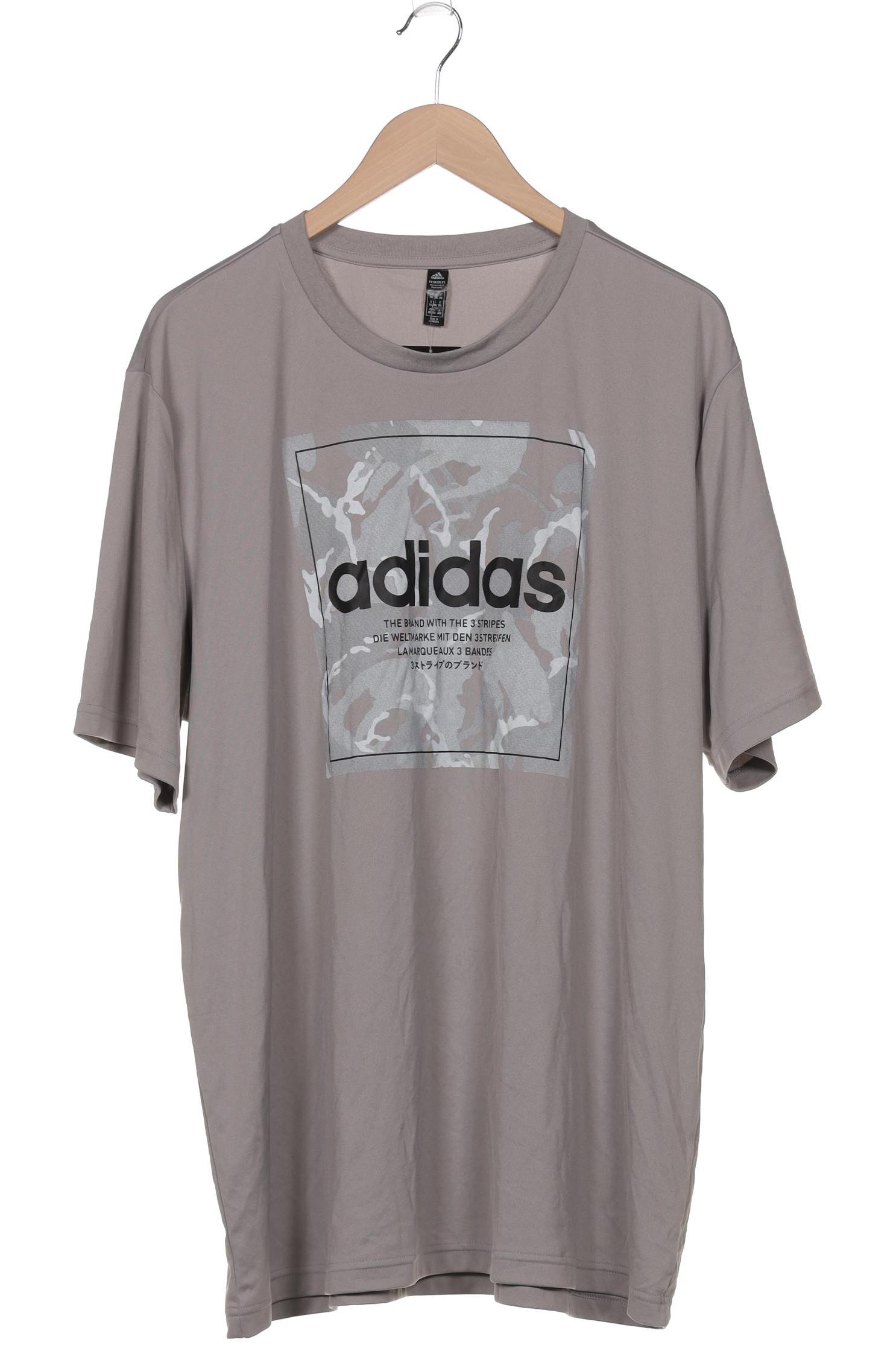 

adidas Herren T-Shirt, grau, Gr. 56