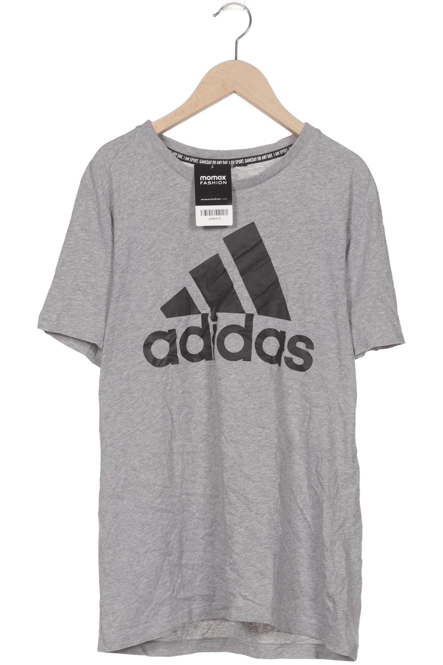 

adidas Herren T-Shirt, grau, Gr. 48