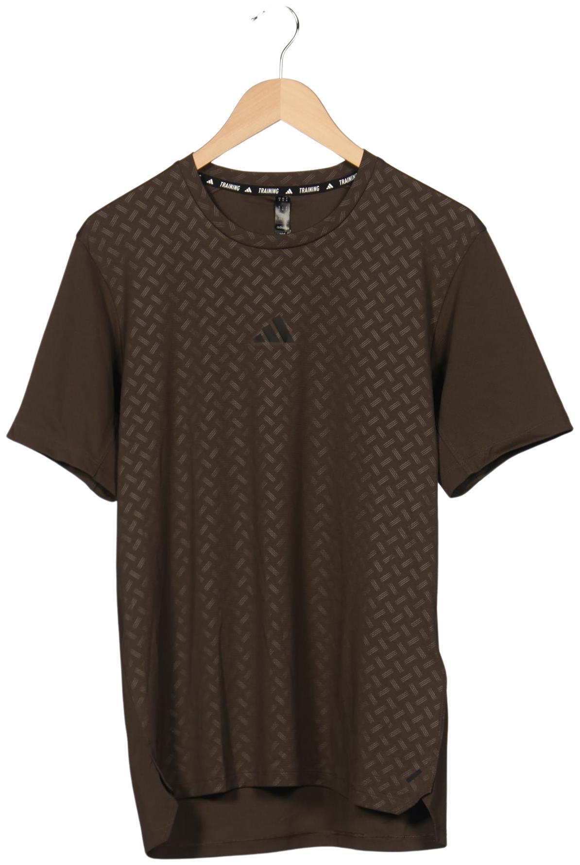 

adidas Herren T-Shirt, braun, Gr. 48