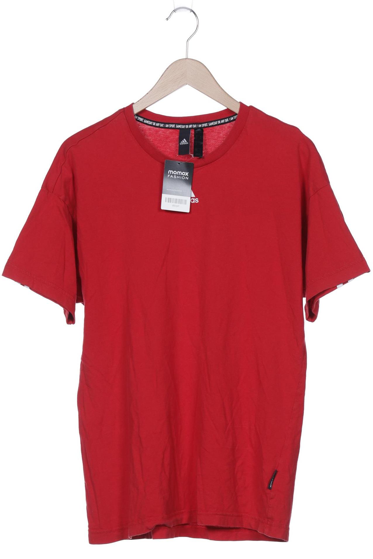 

adidas Herren T-Shirt, rot, Gr. 48