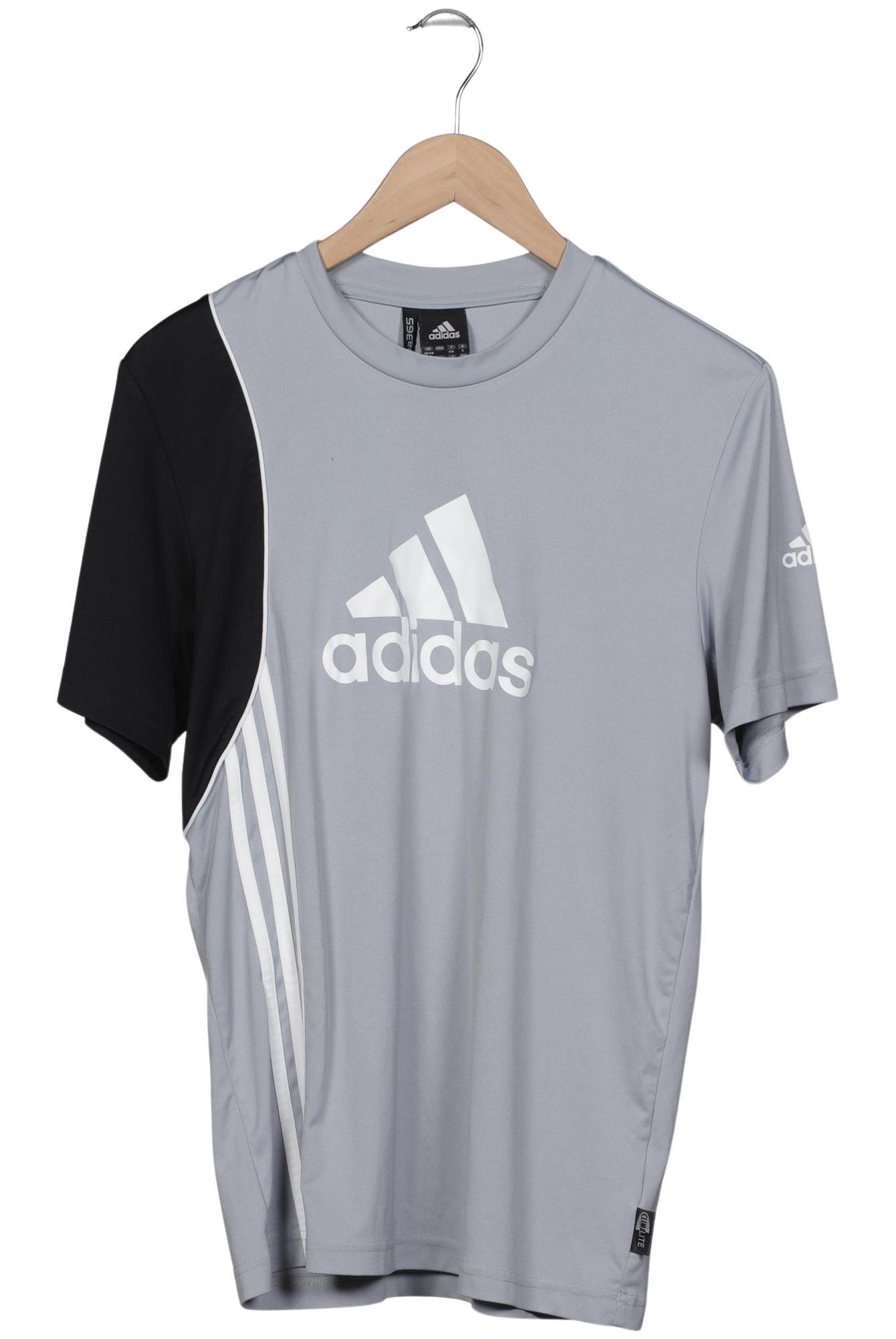 

adidas Herren T-Shirt, grau, Gr. 46