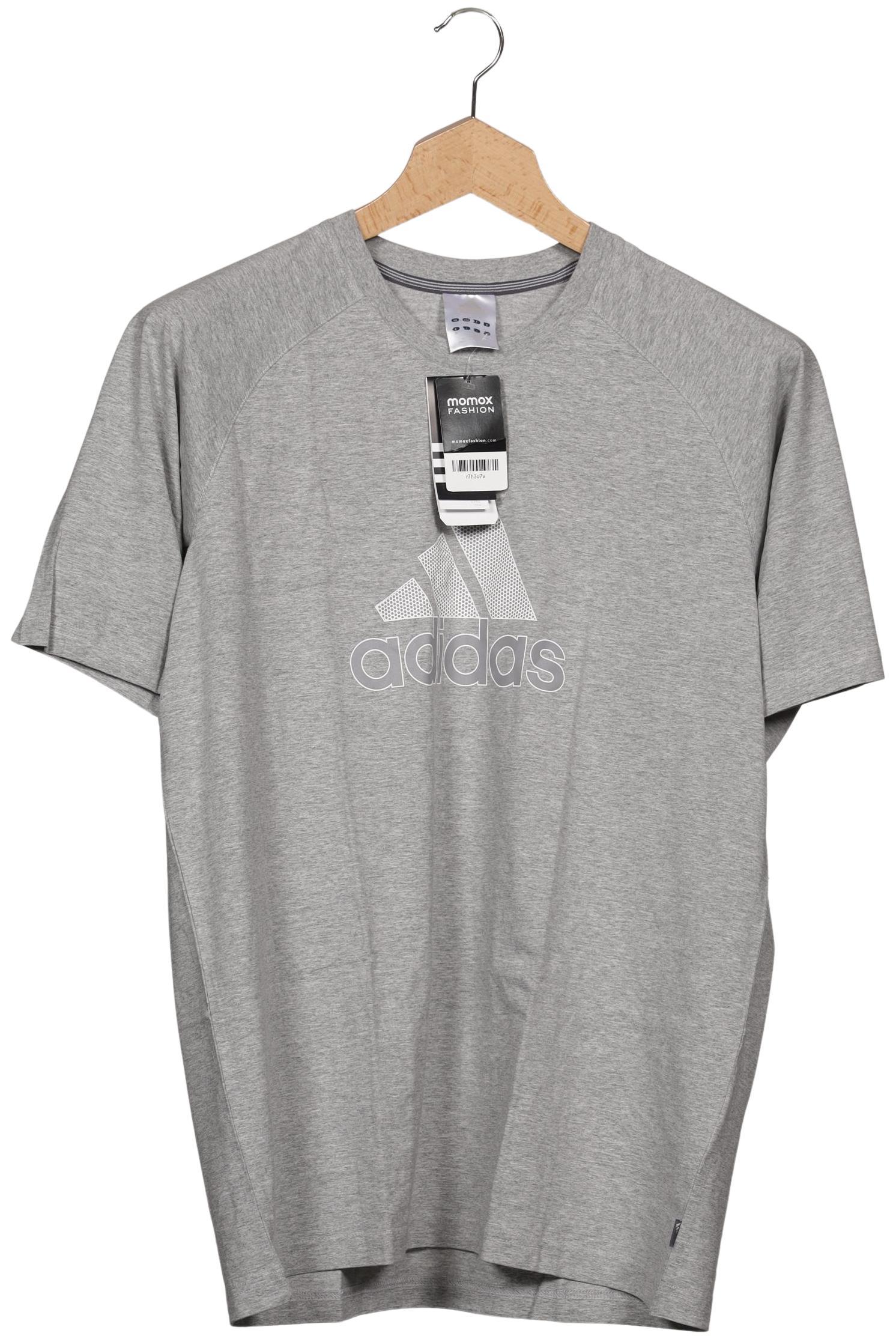 

adidas Herren T-Shirt, grau, Gr. 54