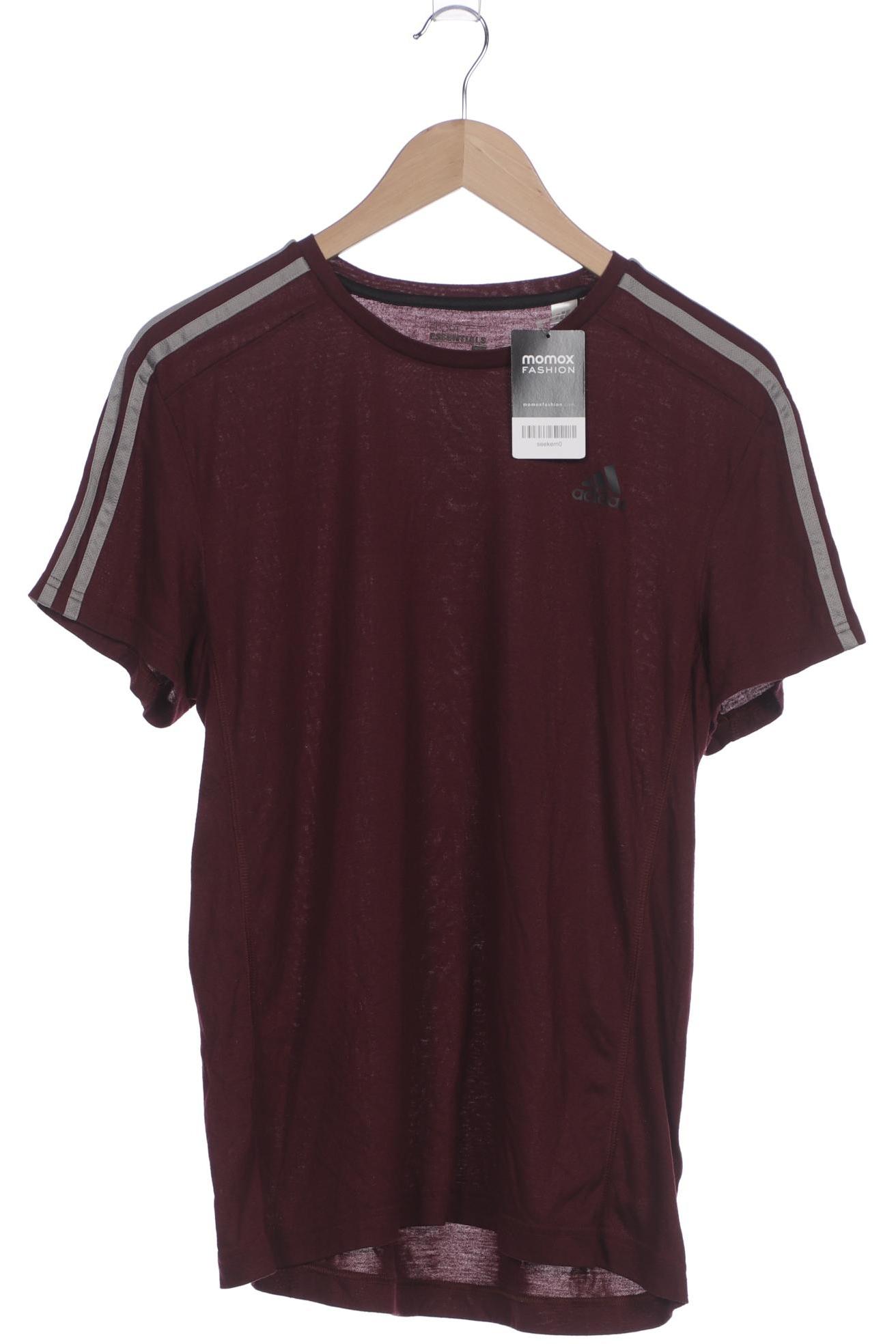 

adidas Herren T-Shirt, bordeaux, Gr. 52