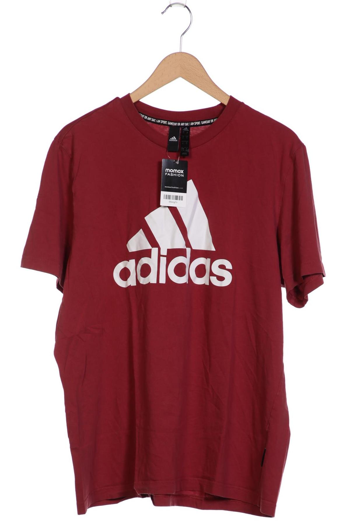 

adidas Herren T-Shirt, bordeaux, Gr. 54