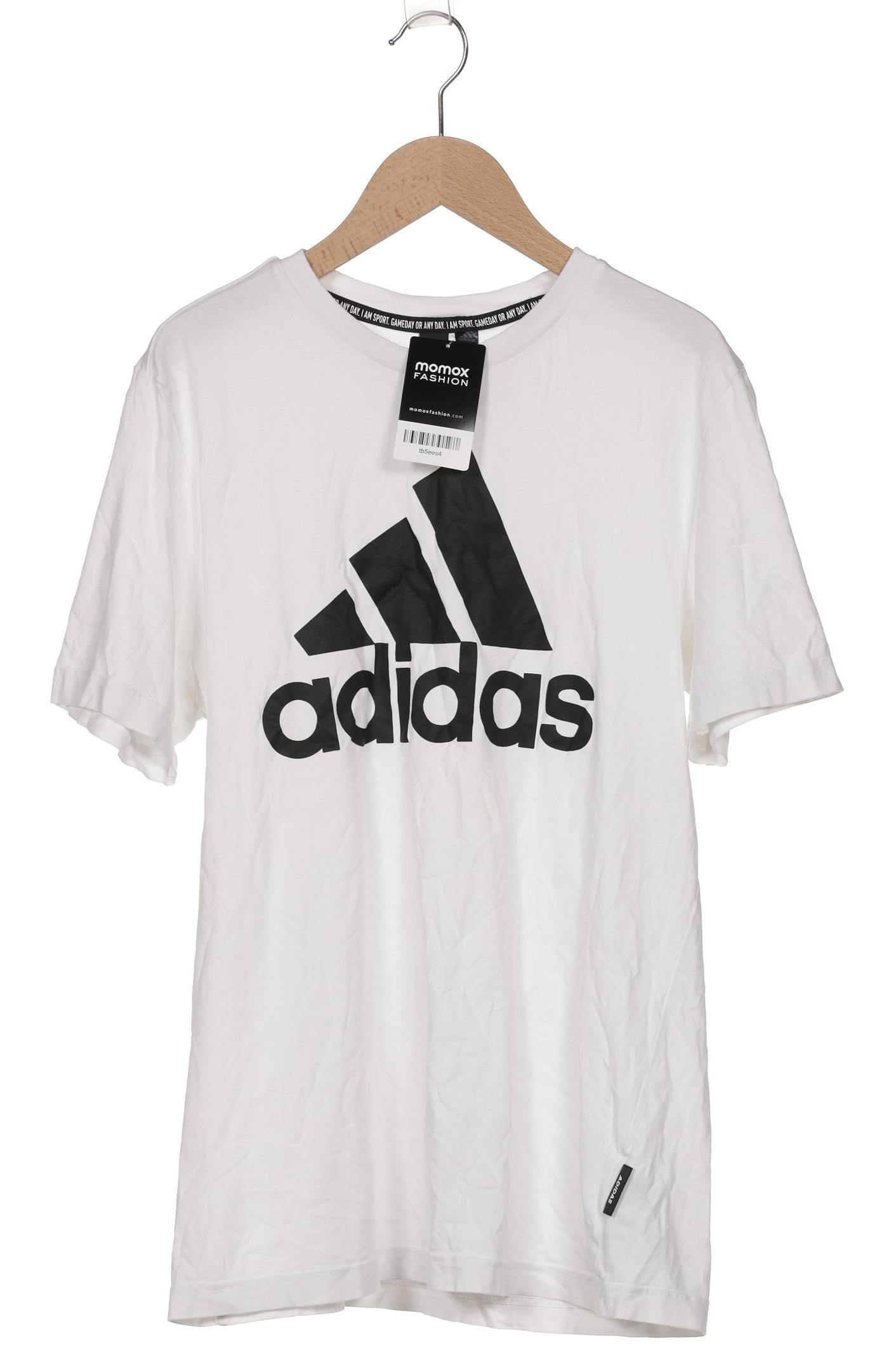 

adidas Herren T-Shirt, weiß, Gr. 48
