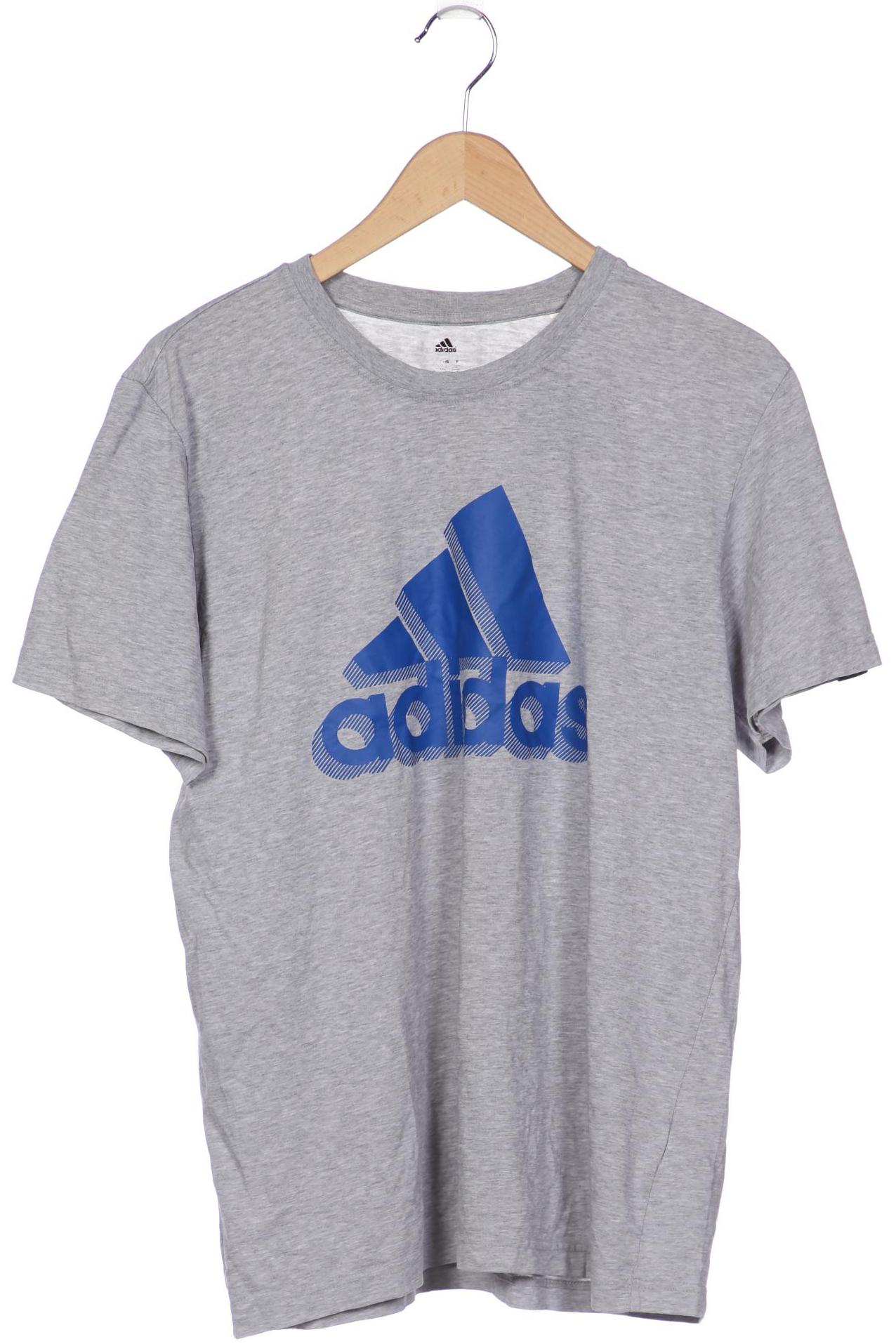 

adidas Herren T-Shirt, grau, Gr. 56