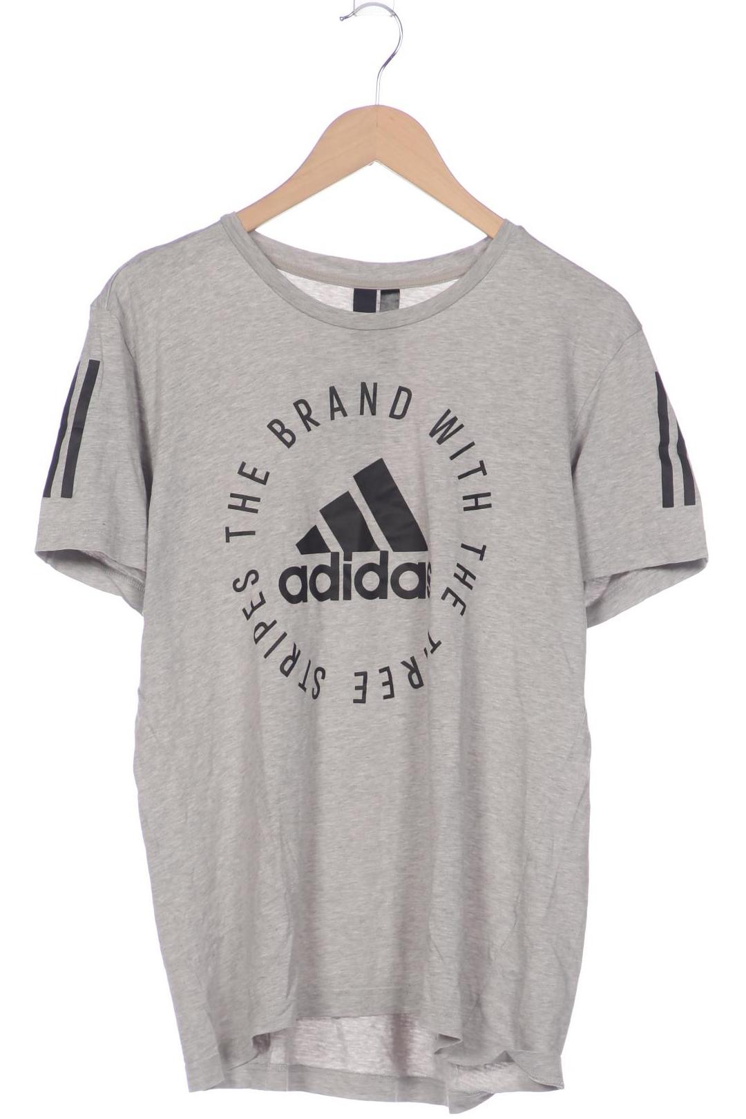 

adidas Herren T-Shirt, grau, Gr. 52
