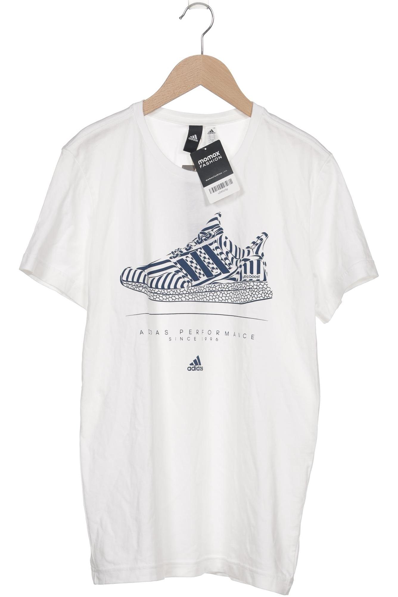 

adidas Herren T-Shirt, weiß, Gr. 46