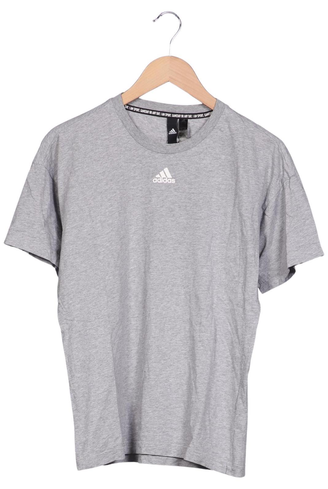 

adidas Herren T-Shirt, grau, Gr. 46