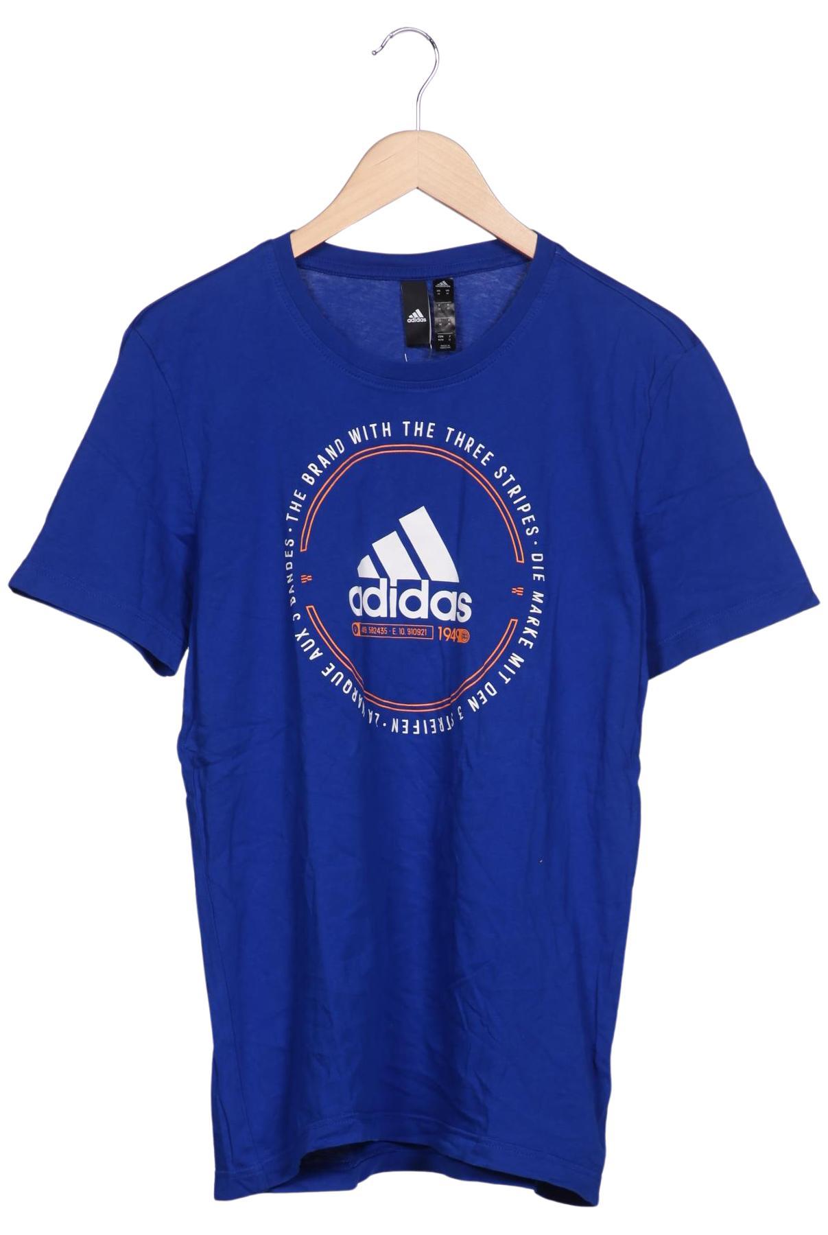

adidas Herren T-Shirt, blau, Gr. 48