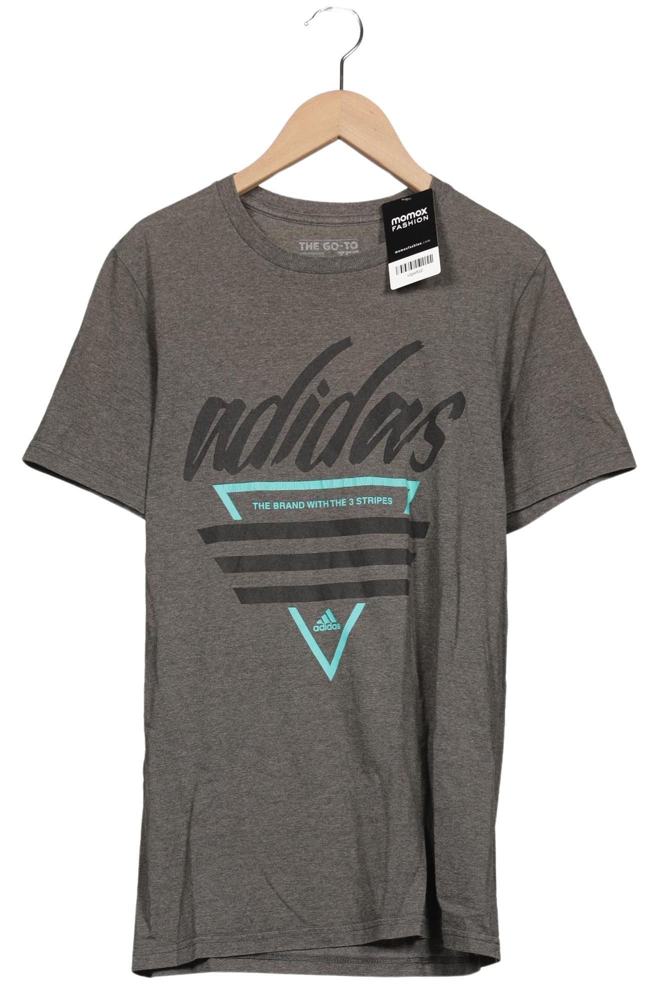 

adidas Herren T-Shirt, grau, Gr. 46