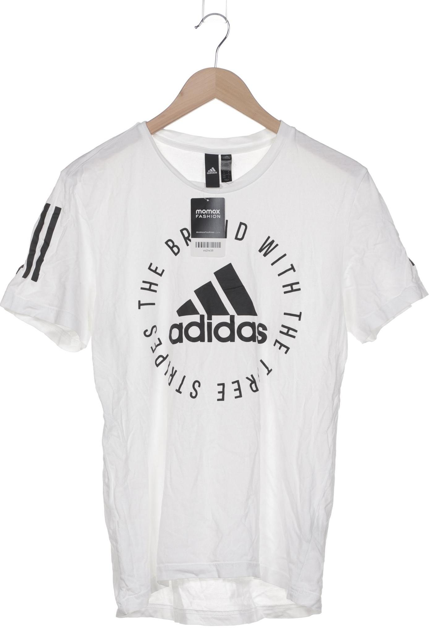 

adidas Herren T-Shirt, weiß, Gr. 48