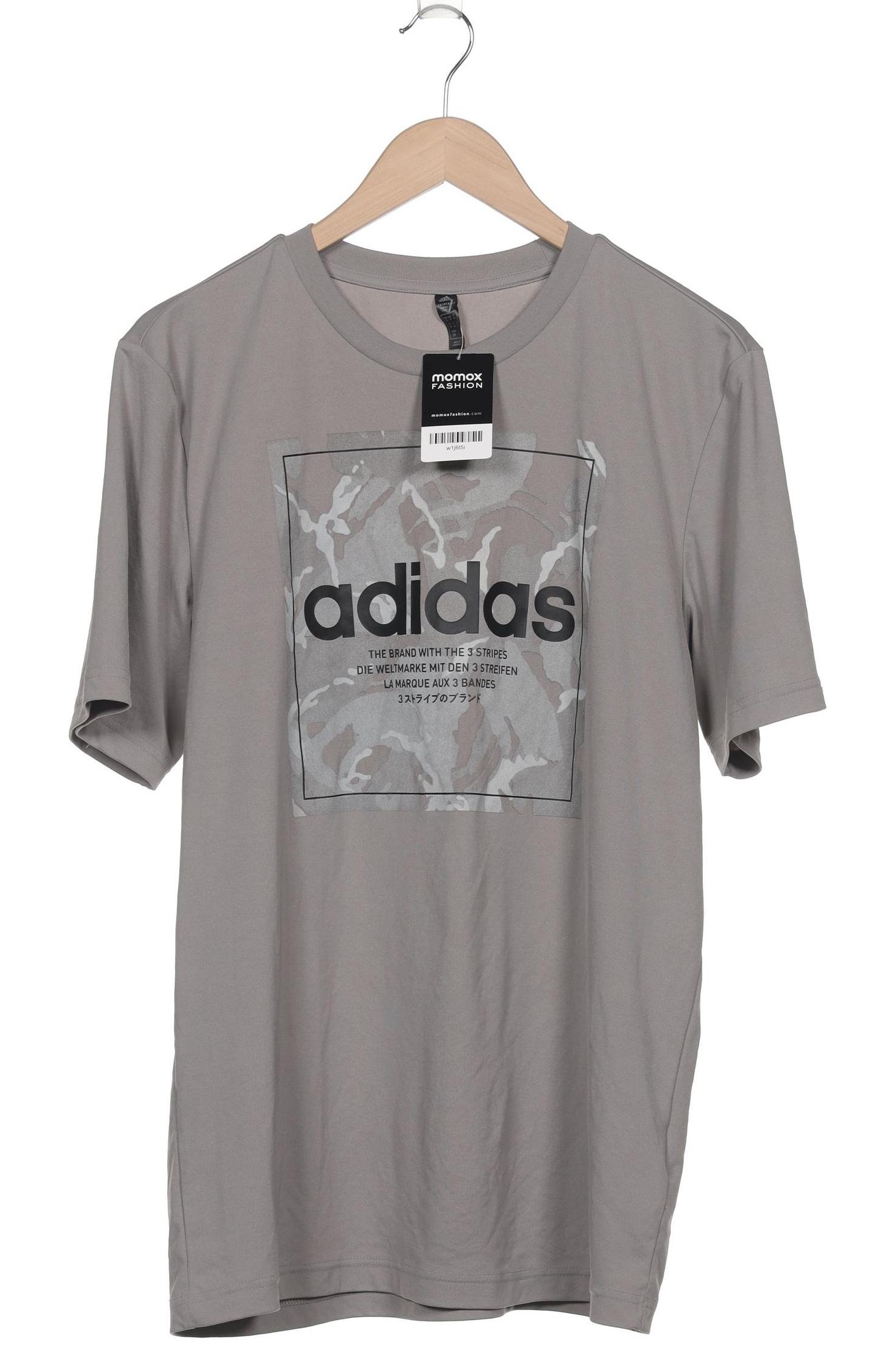 

adidas Herren T-Shirt, grau, Gr. 48