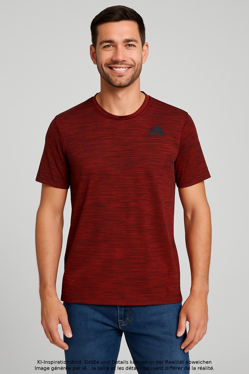 

adidas Herren T-Shirt, rot, Gr. 48