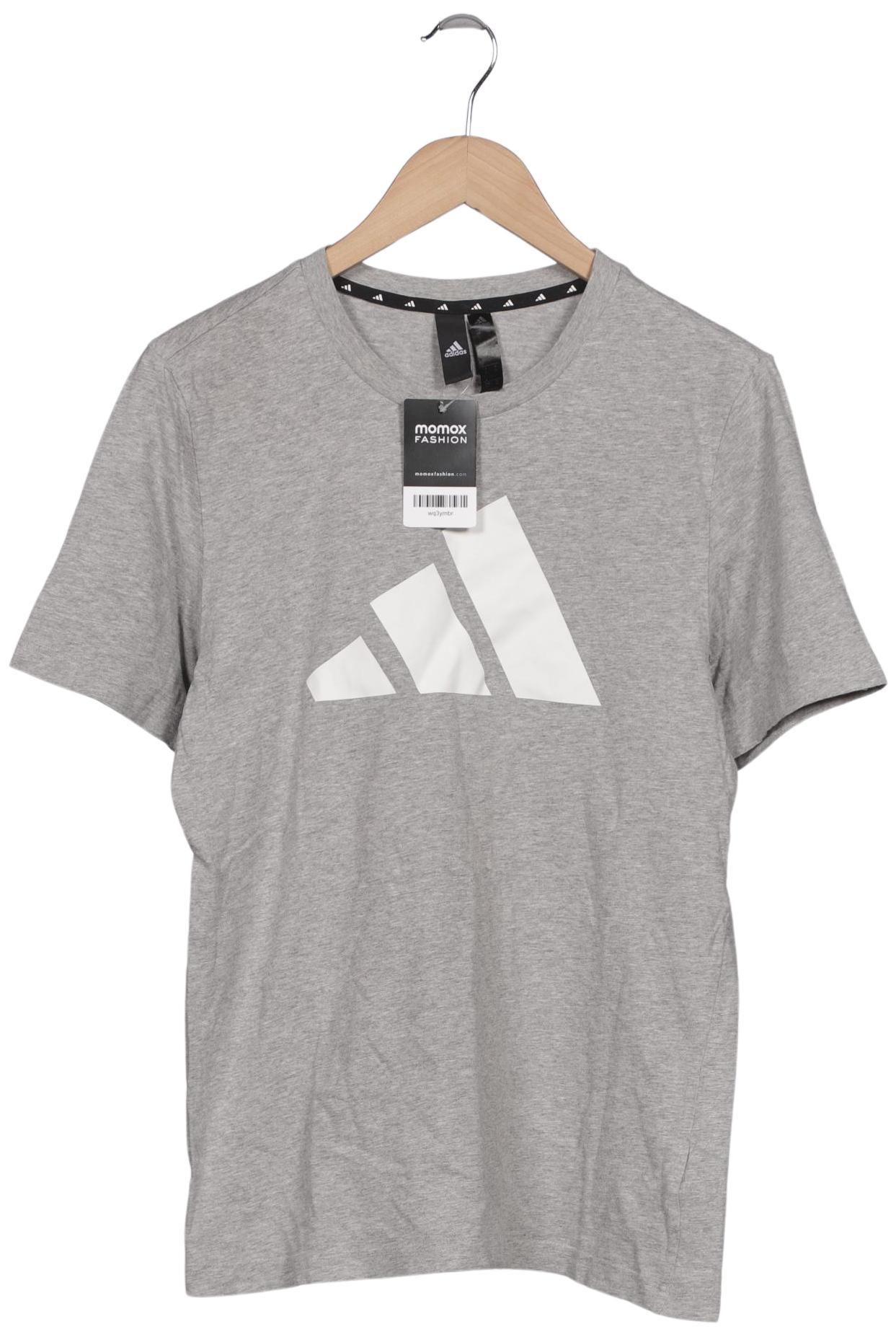 

adidas Herren T-Shirt, grau, Gr. 46