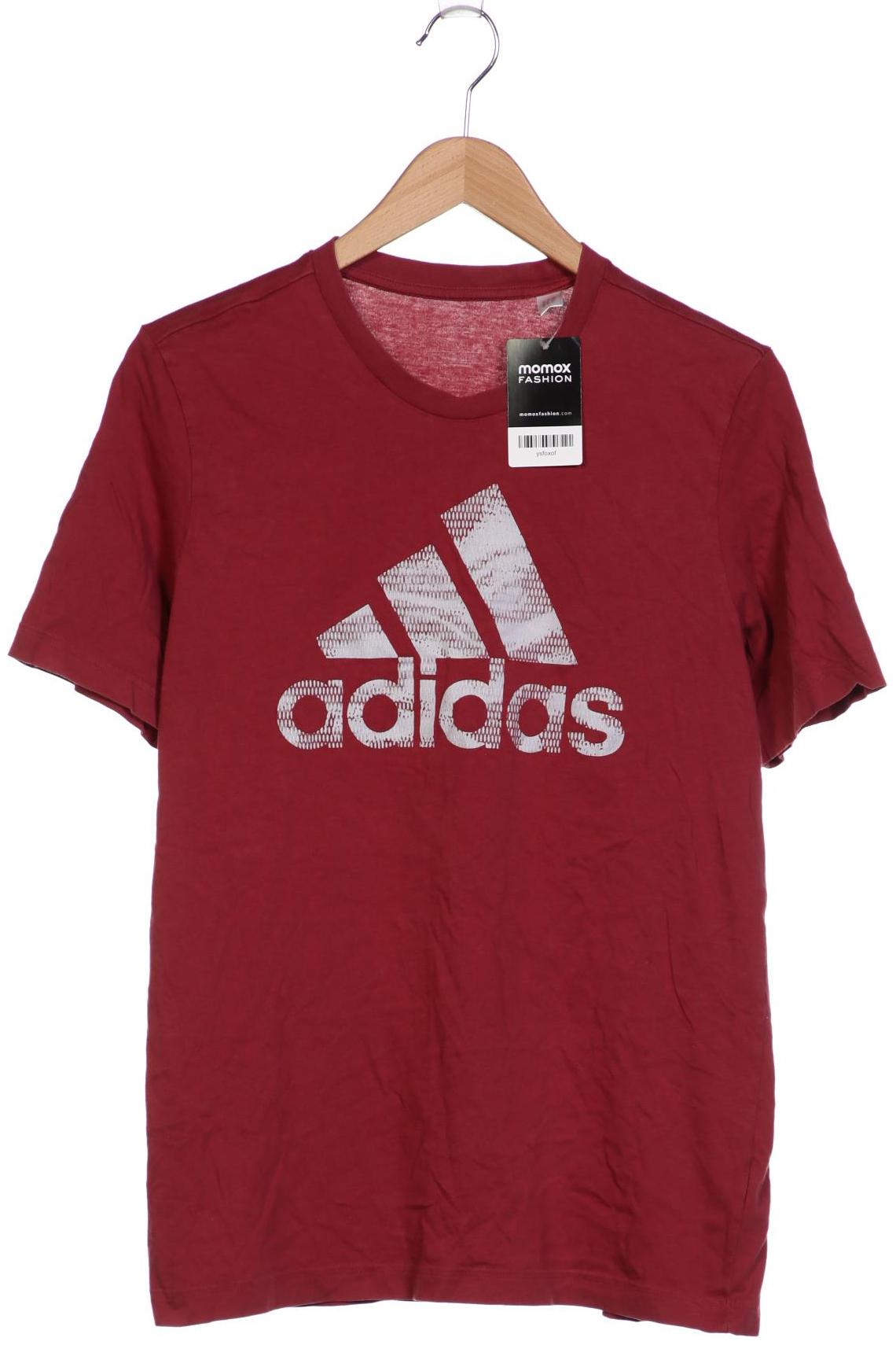 

adidas Herren T-Shirt, bordeaux, Gr. 48