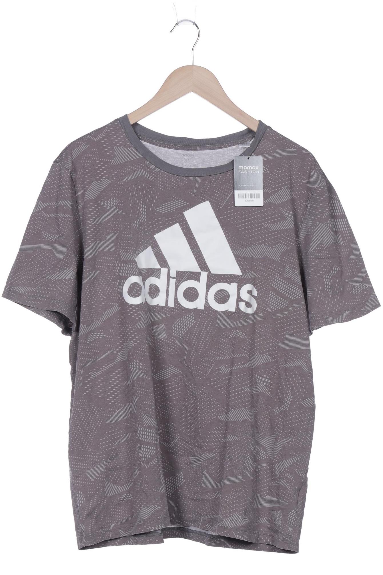 

adidas Herren T-Shirt, grau, Gr. 54