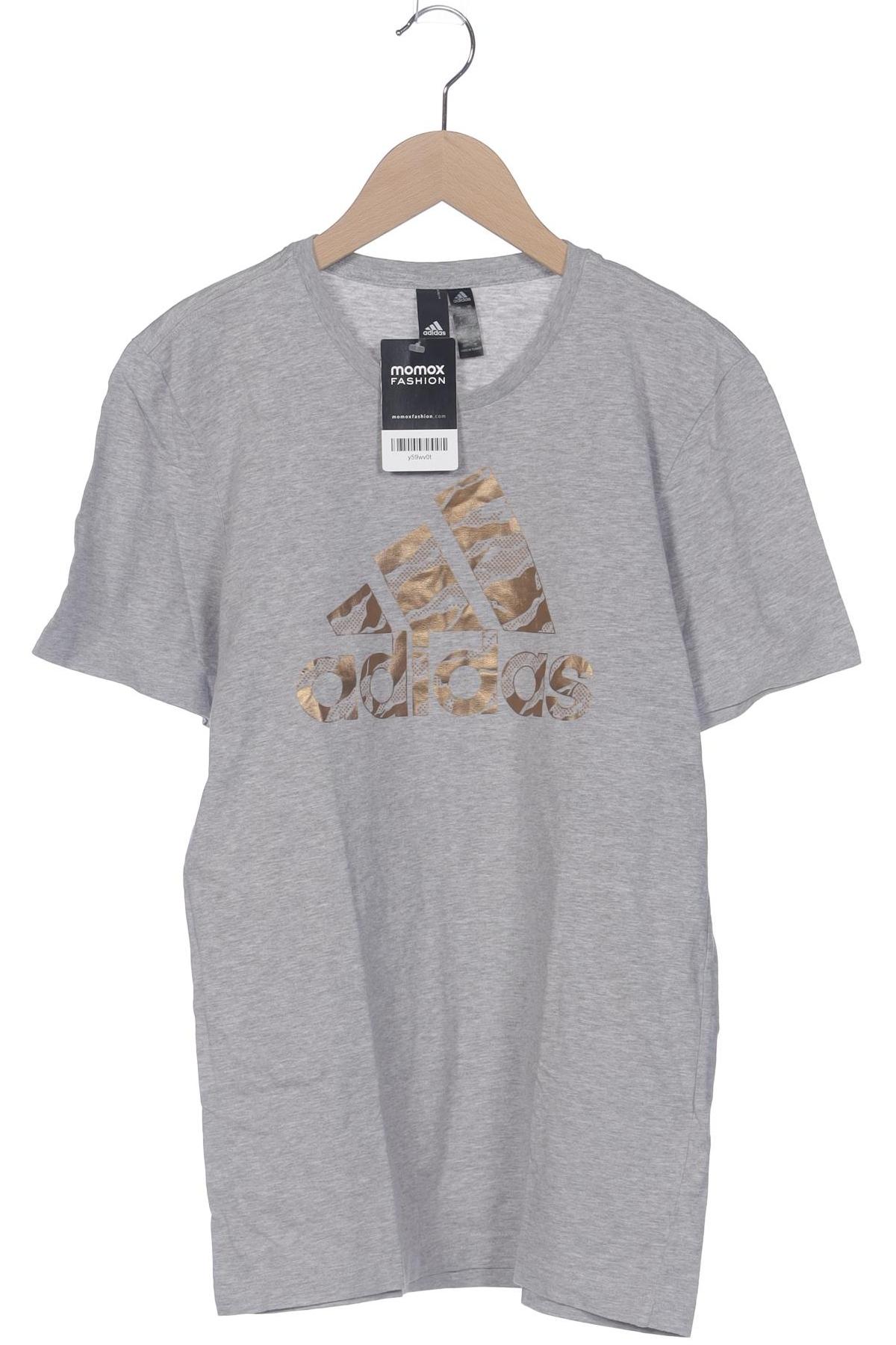 

adidas Herren T-Shirt, grau, Gr. 46