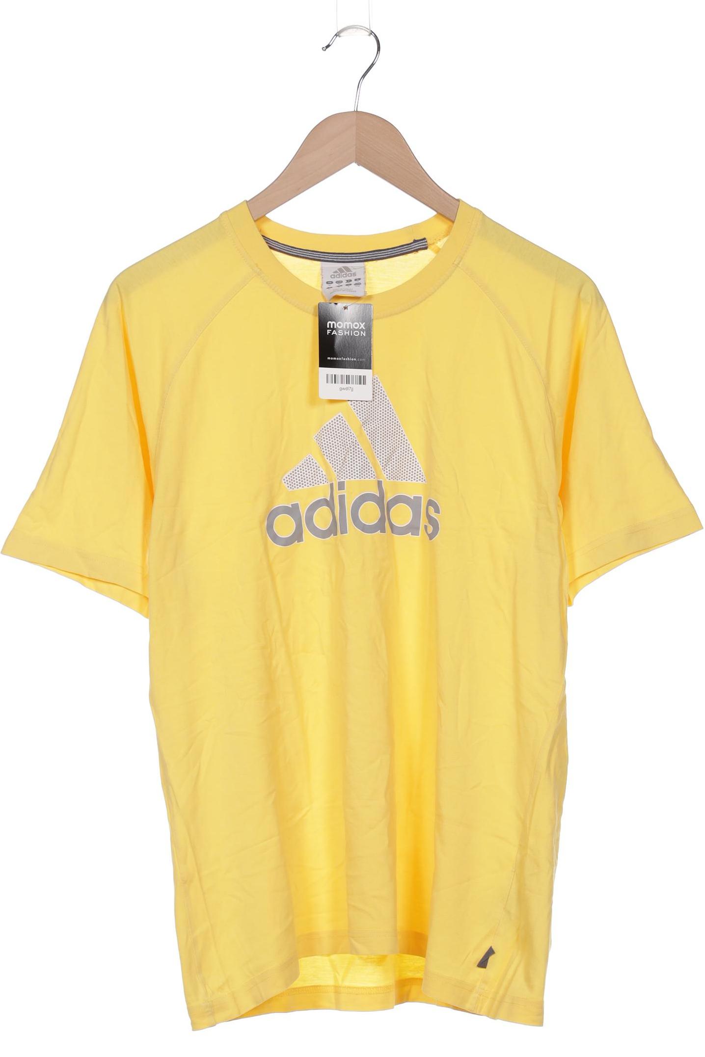 

adidas Herren T-Shirt, gelb, Gr. 48