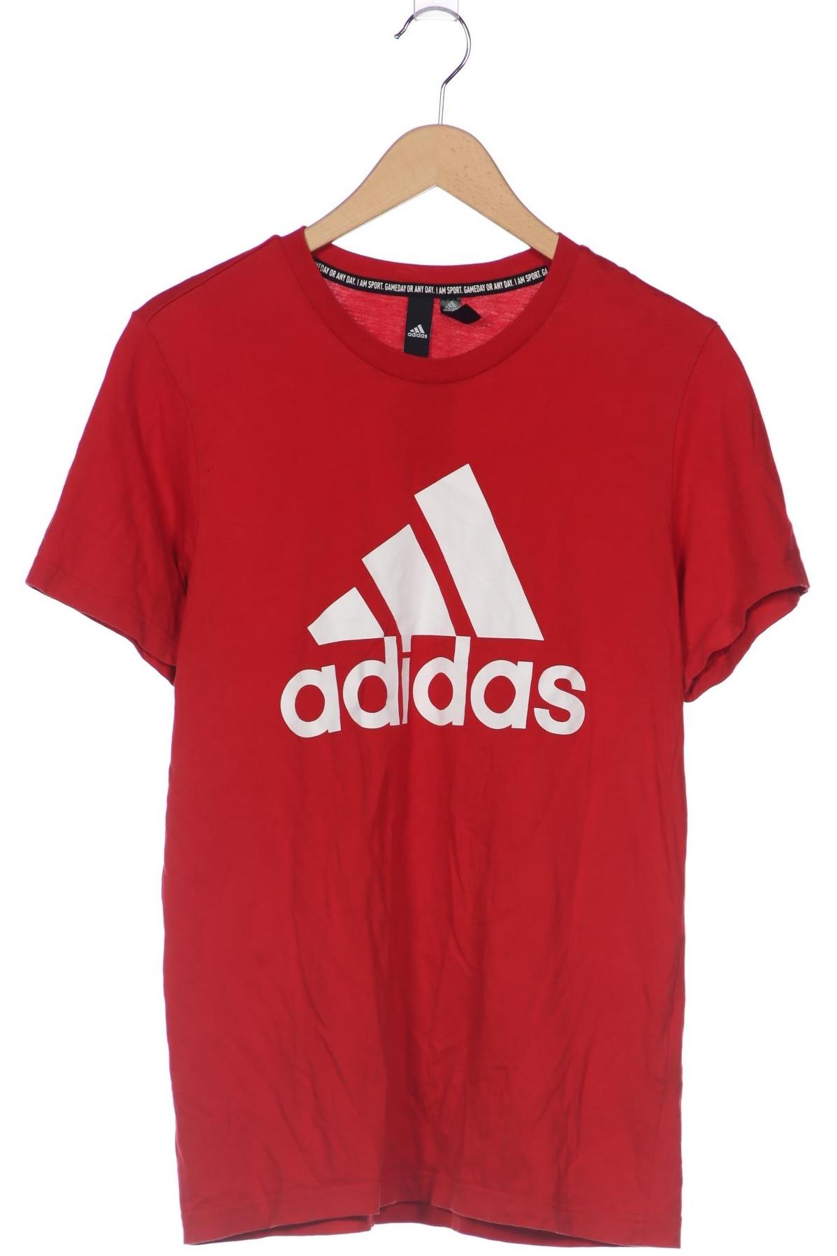 

adidas Herren T-Shirt, rot, Gr. 48