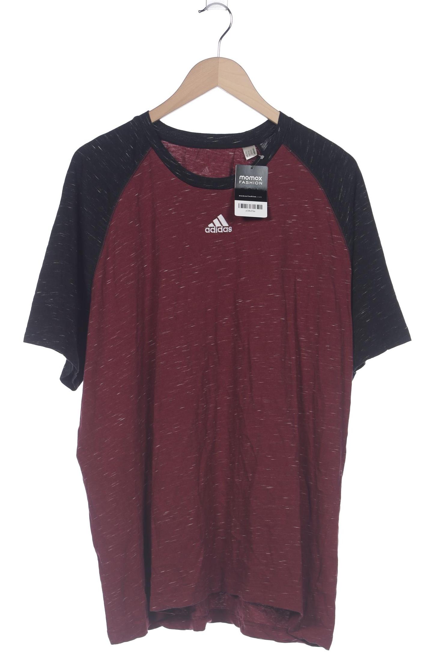 

adidas Herren T-Shirt, bordeaux, Gr. 54