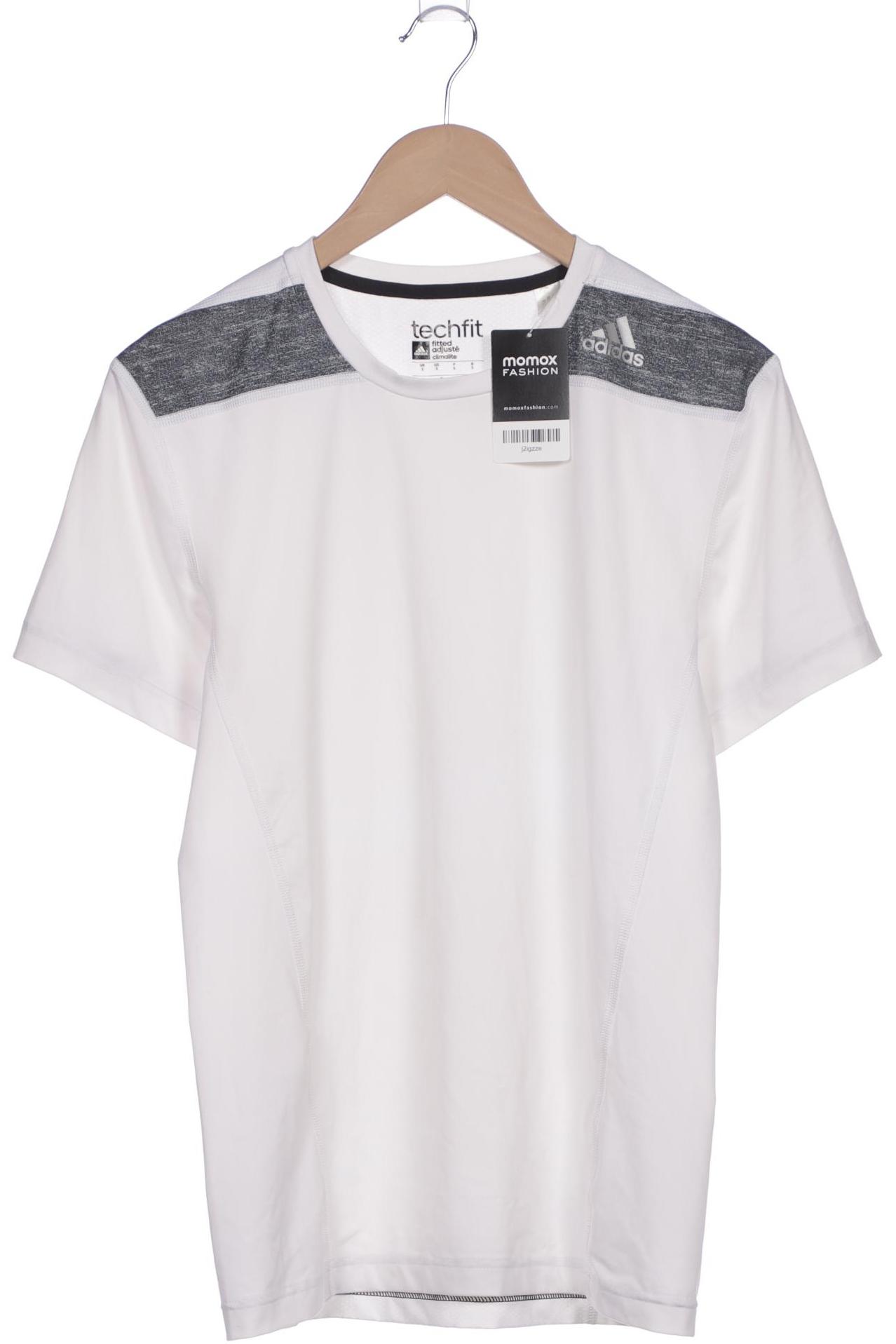 

adidas Herren T-Shirt, weiß, Gr. 46