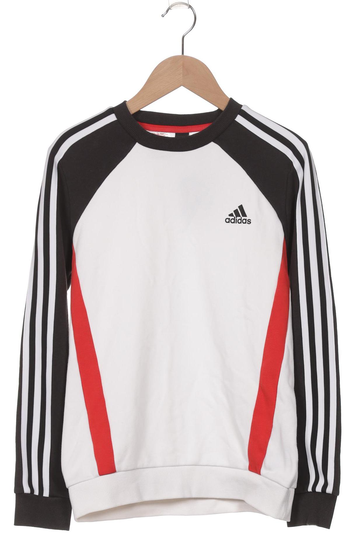 

adidas Herren Langarmshirt, weiß, Gr. 152