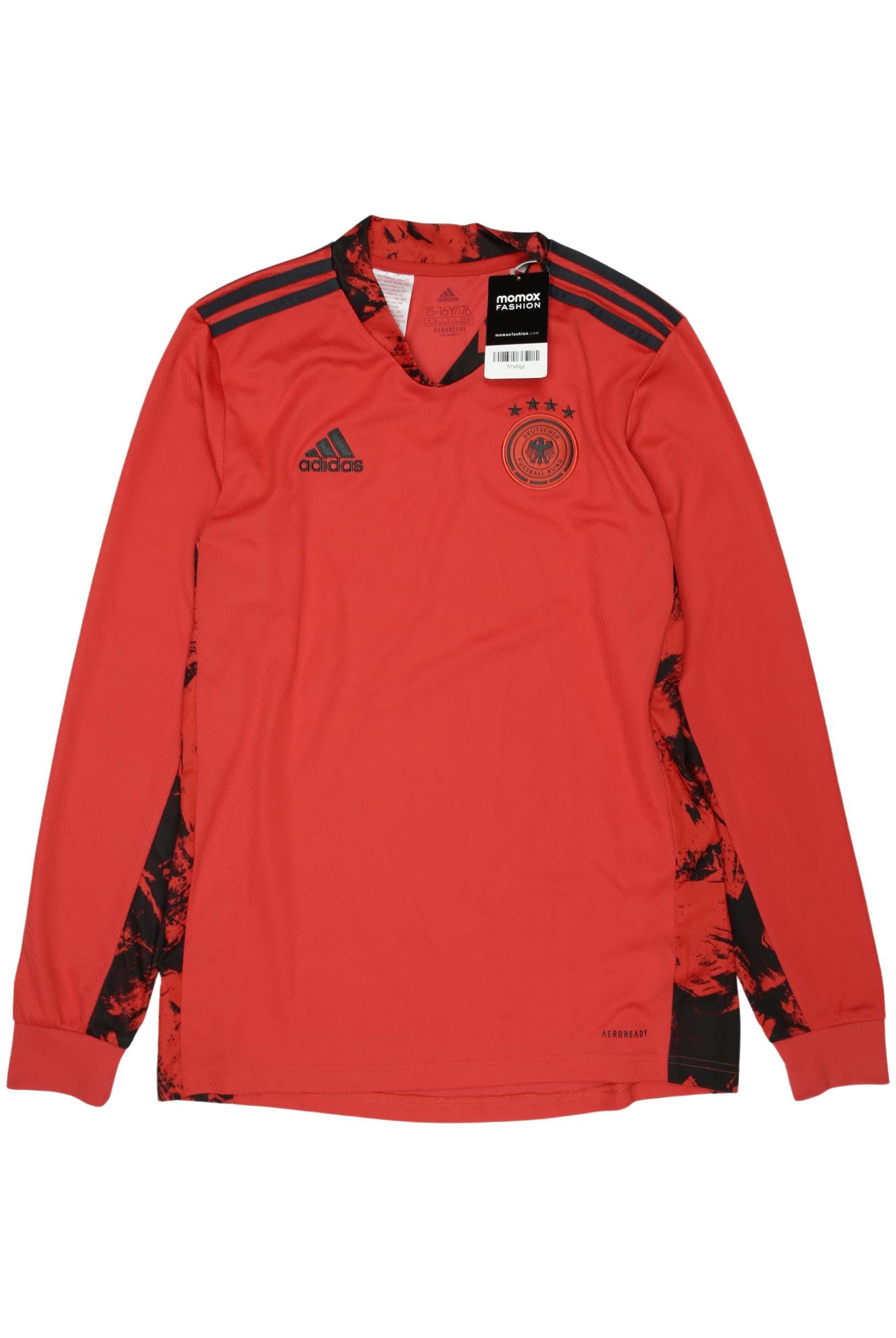 

adidas Herren Langarmshirt, rot, Gr. 176